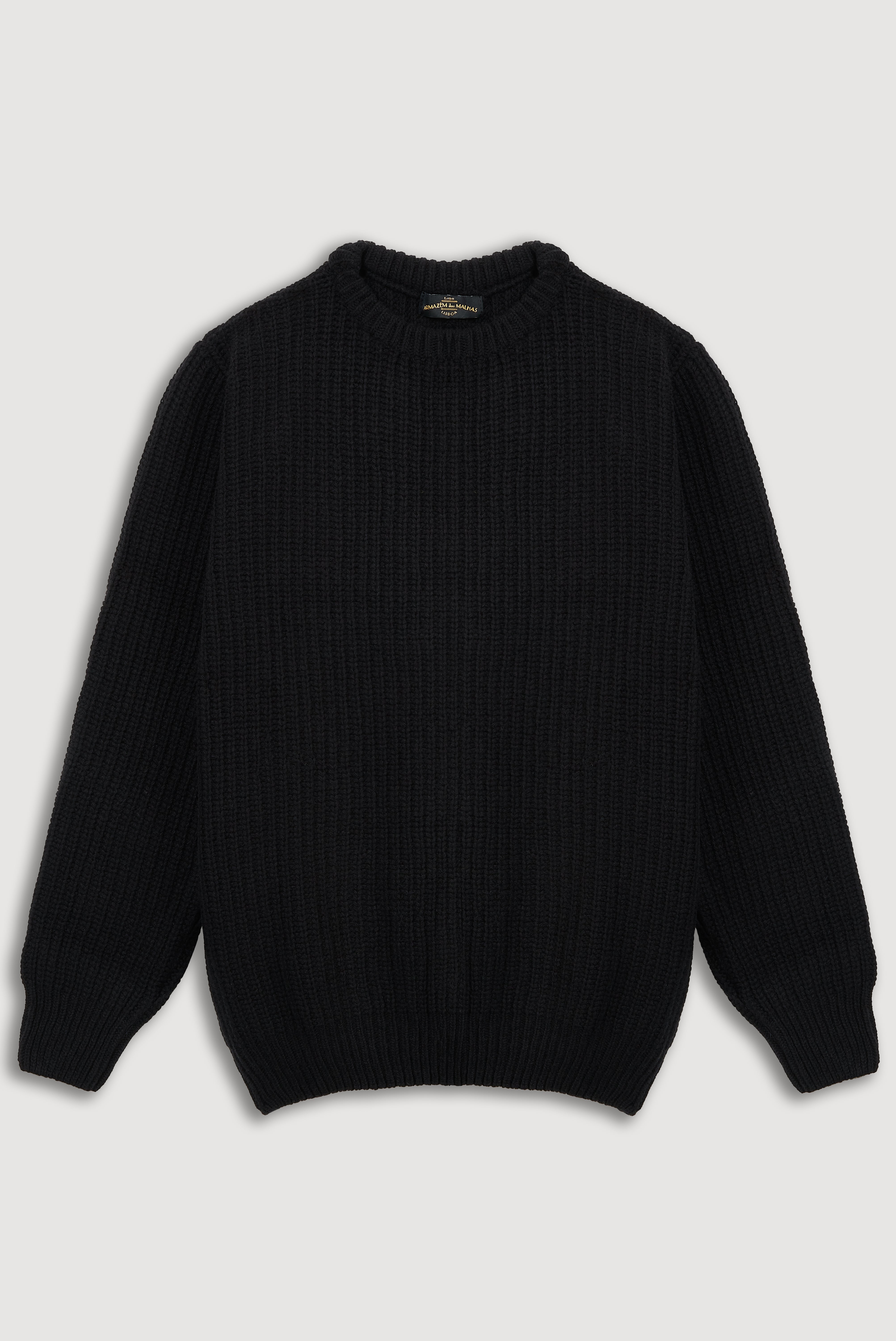 Camisola grossa de lã de cordeiro