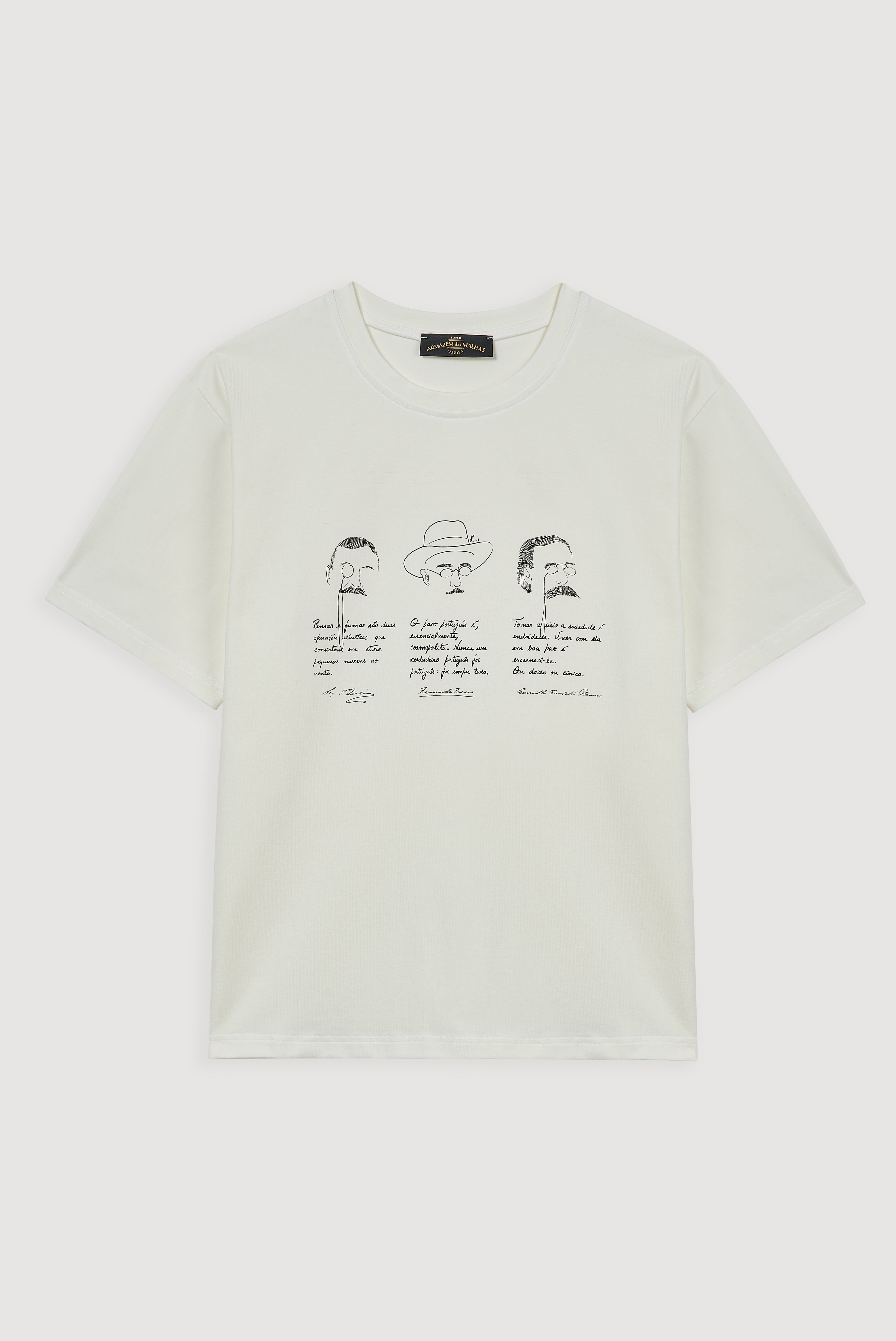T-shirt de algodão para poetas