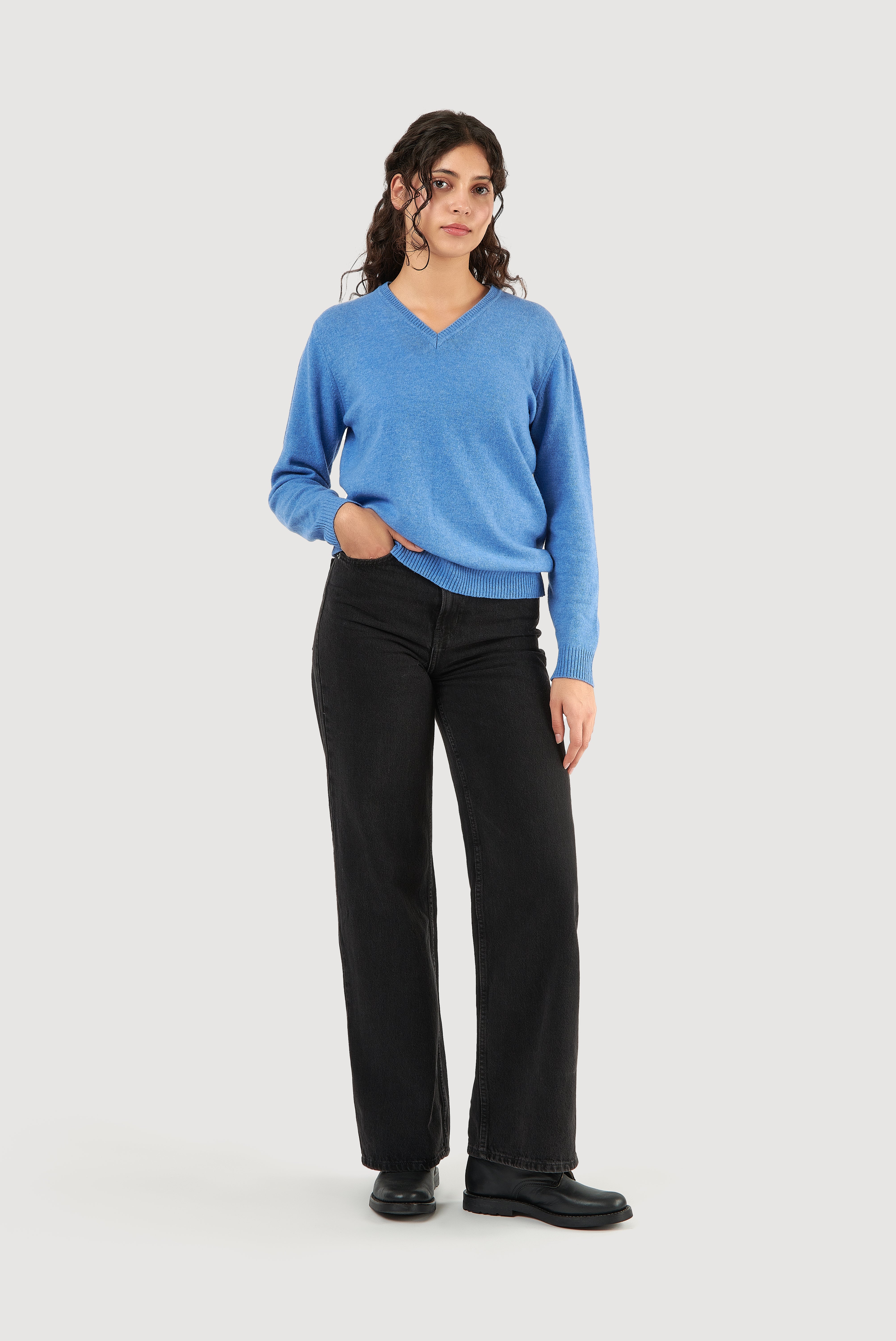 Classic Lambswool V-Neck Sweater