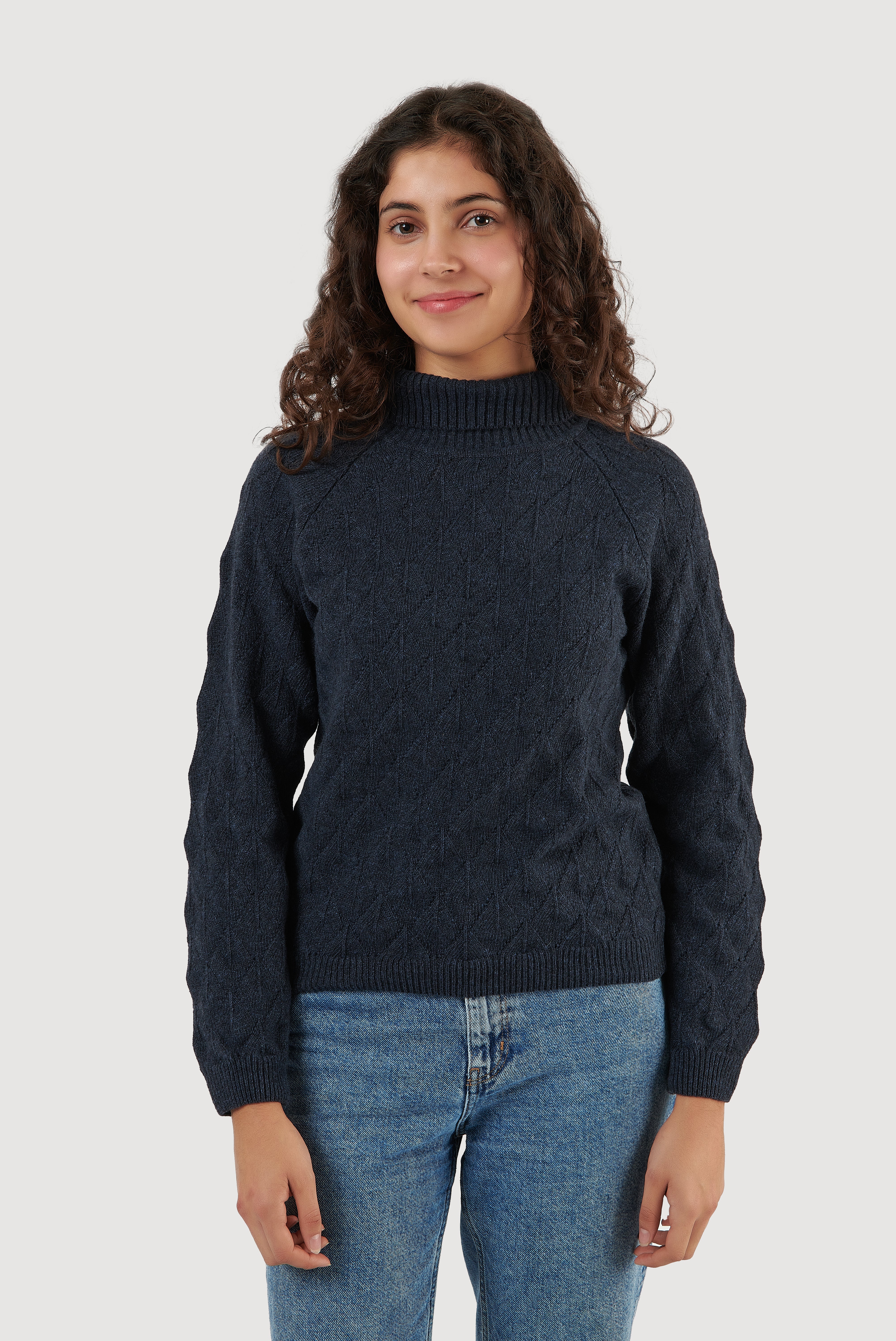 Camisola de gola alta Aran