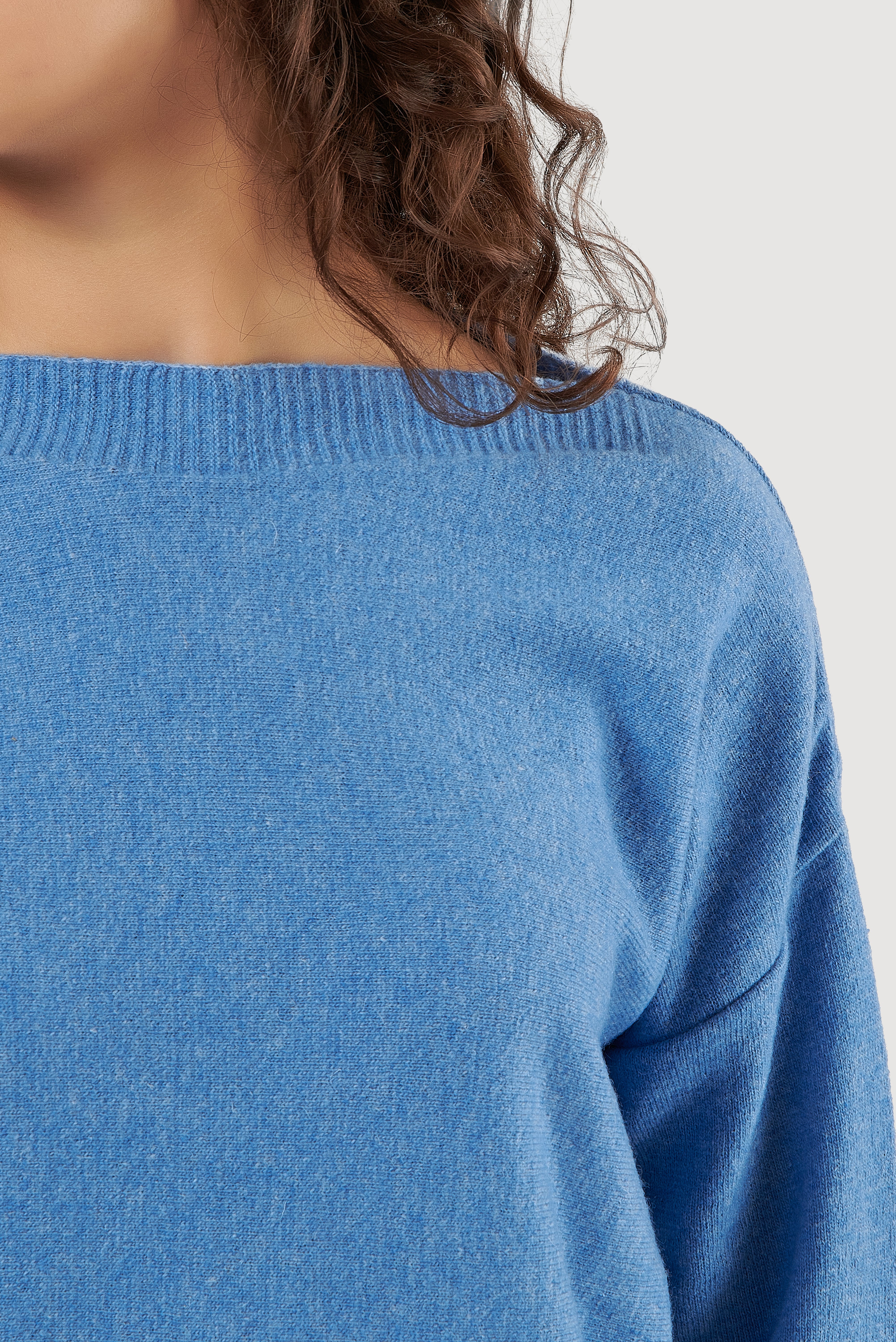 Lambswool Boat-Neck Sweater