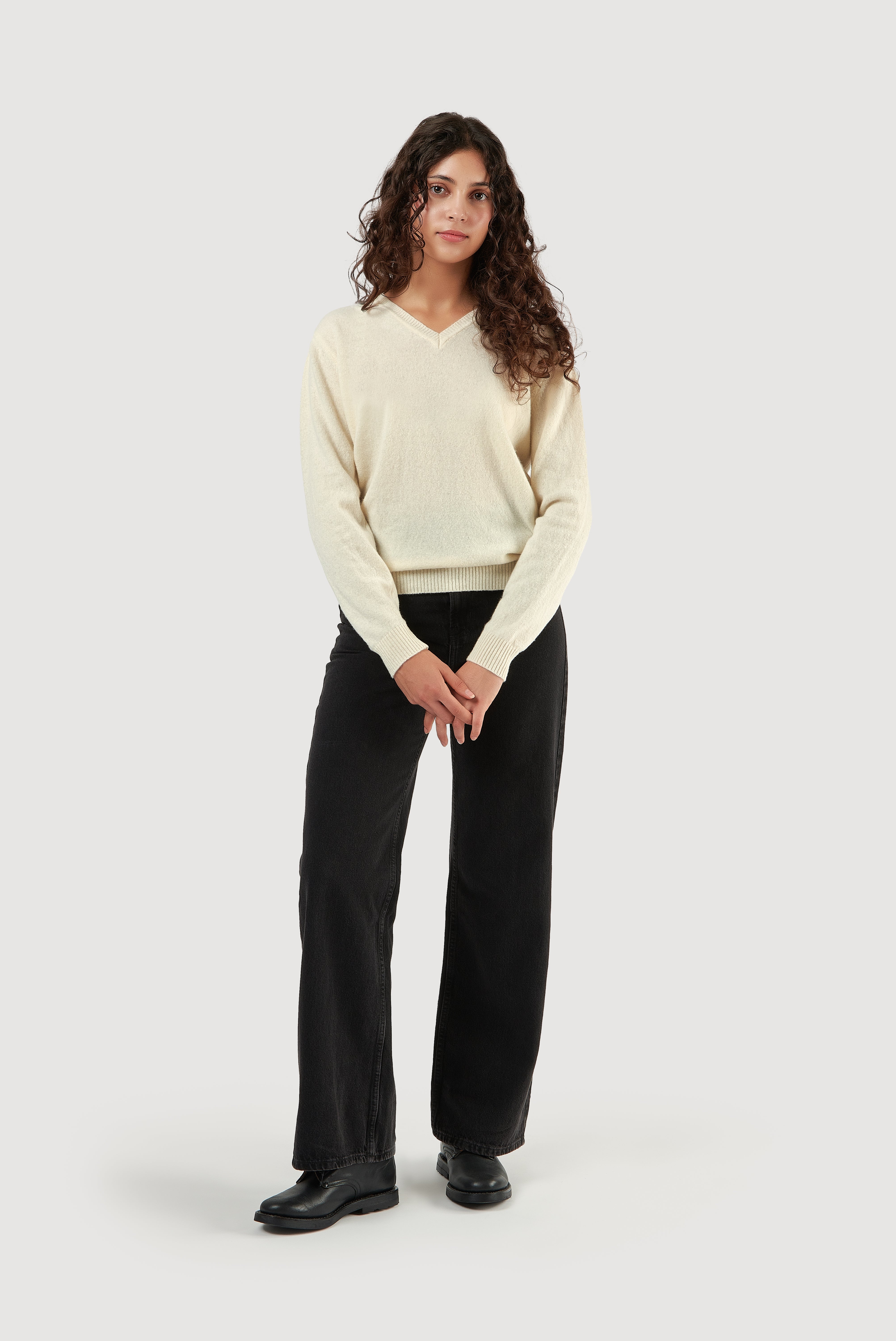 Classic Lambswool V-Neck Sweater