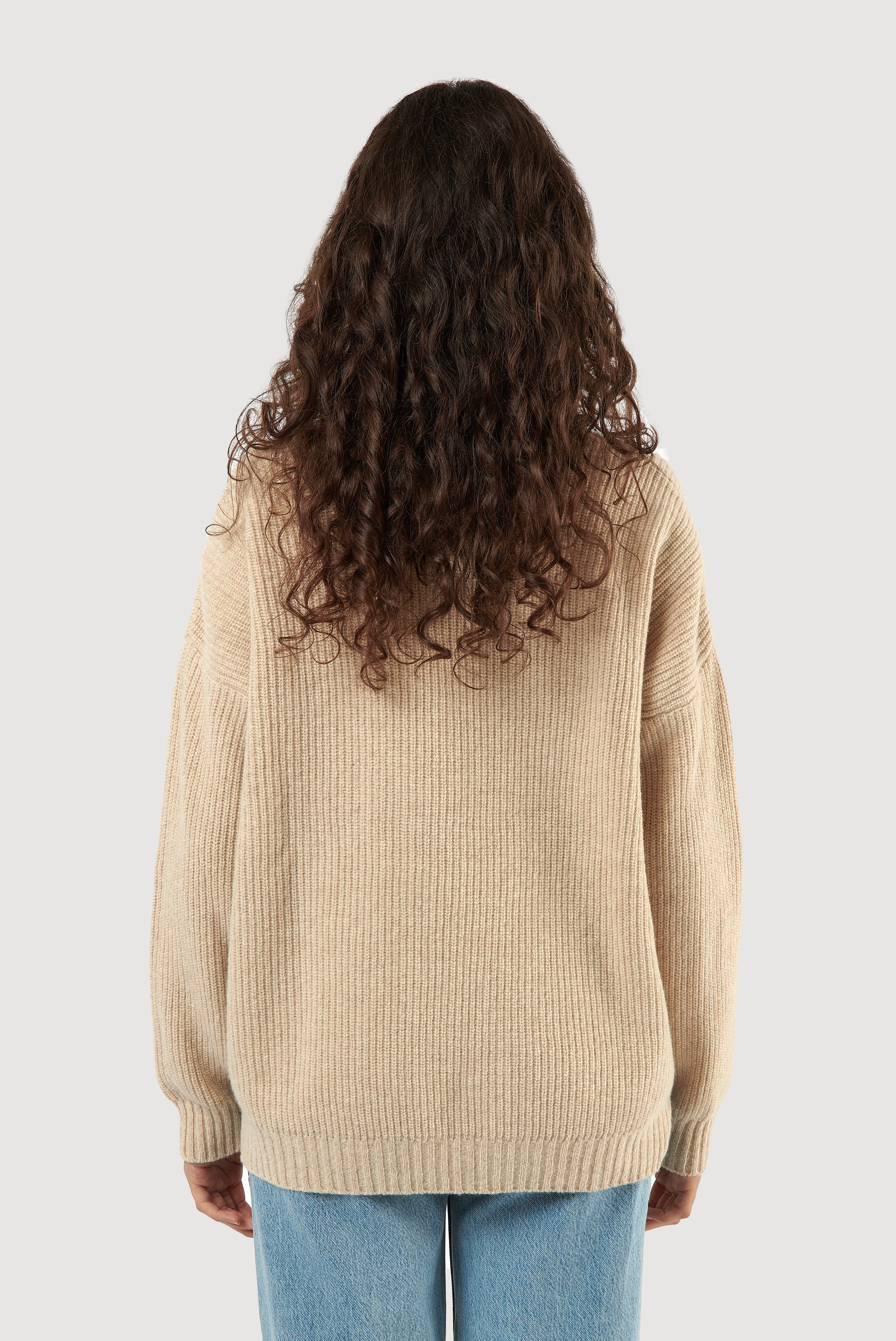 Ribbed Lambswool Turtleneck Sweater