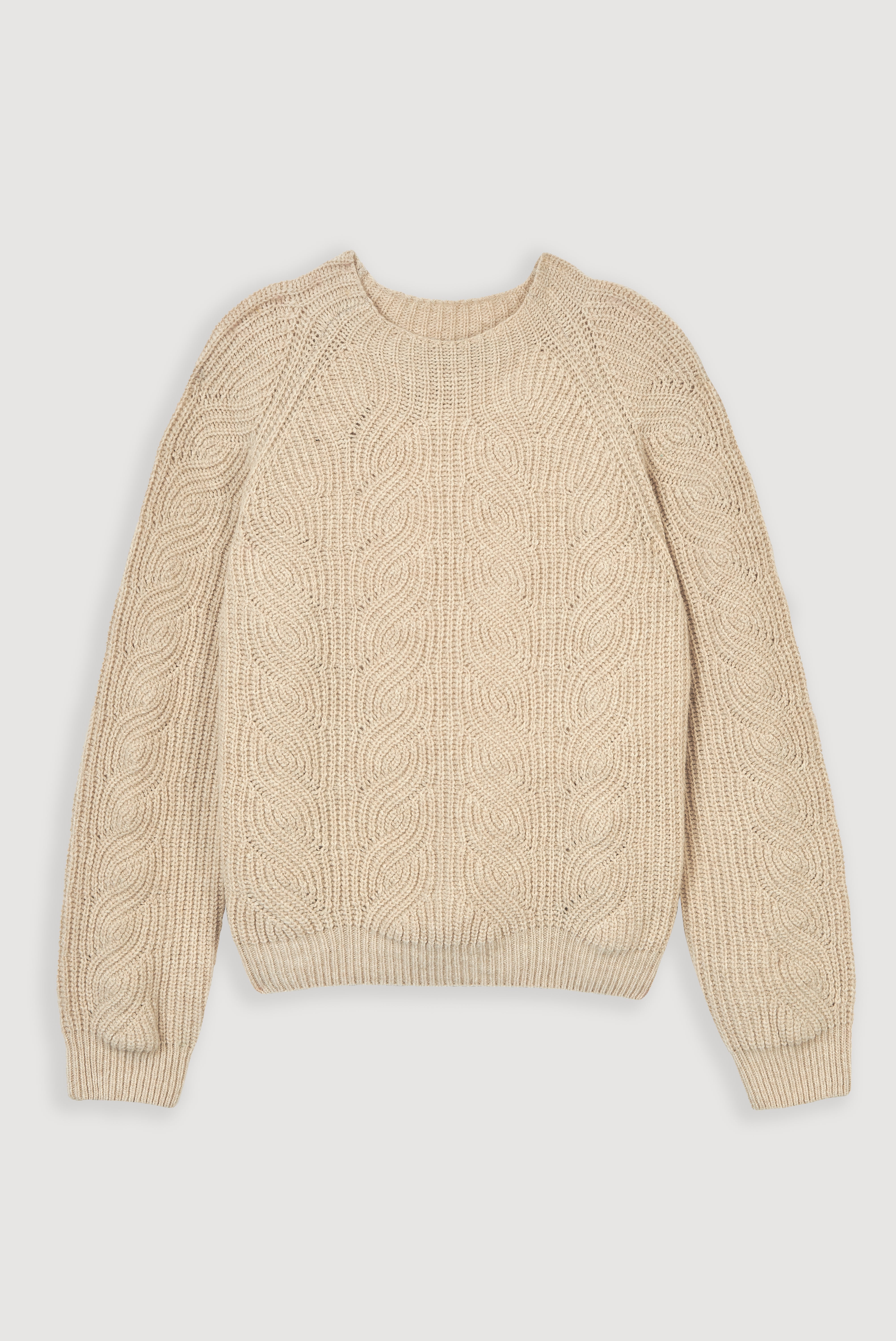 Camisola grossa de lã Aran