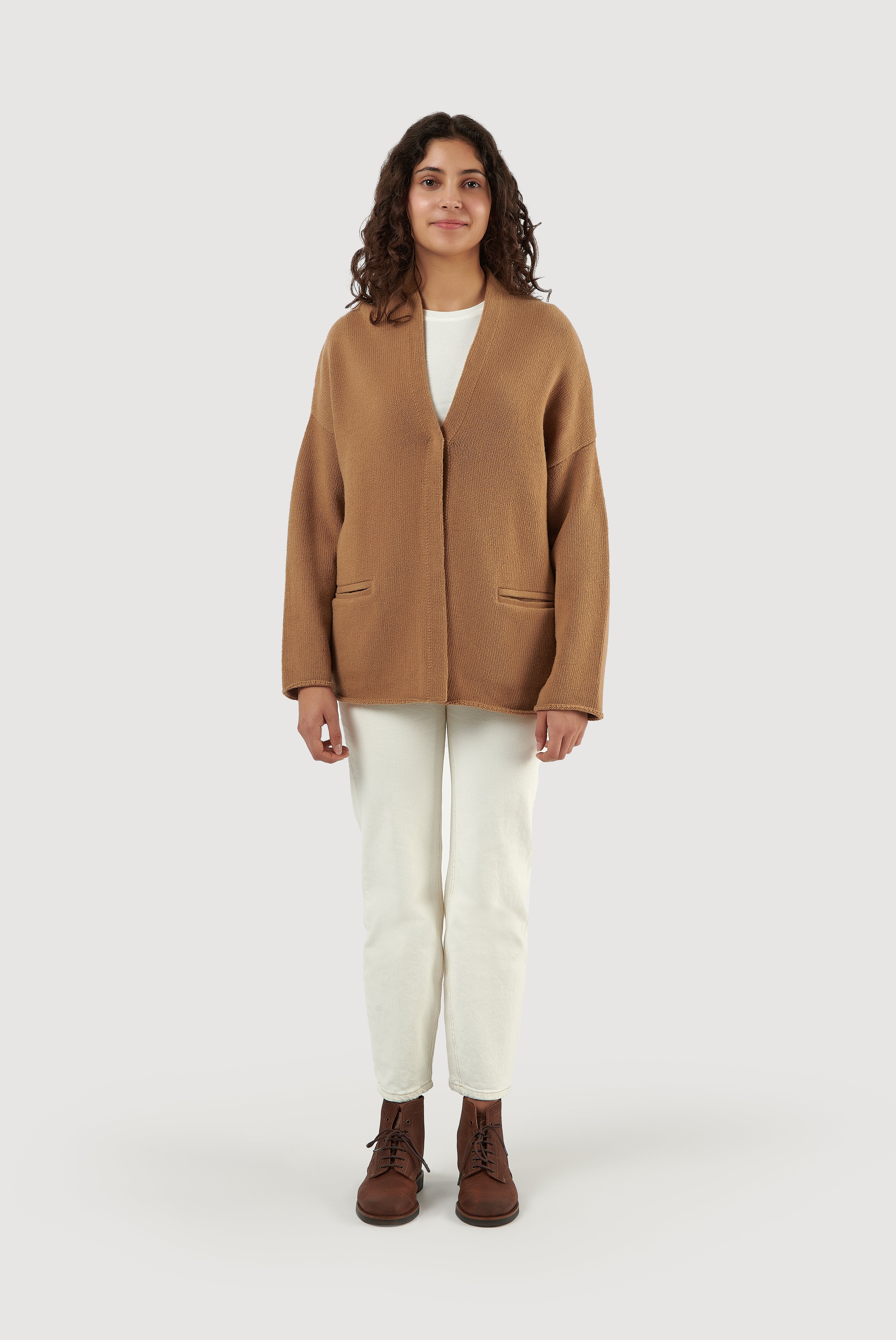 Lambswool Asymmetric Cardigan