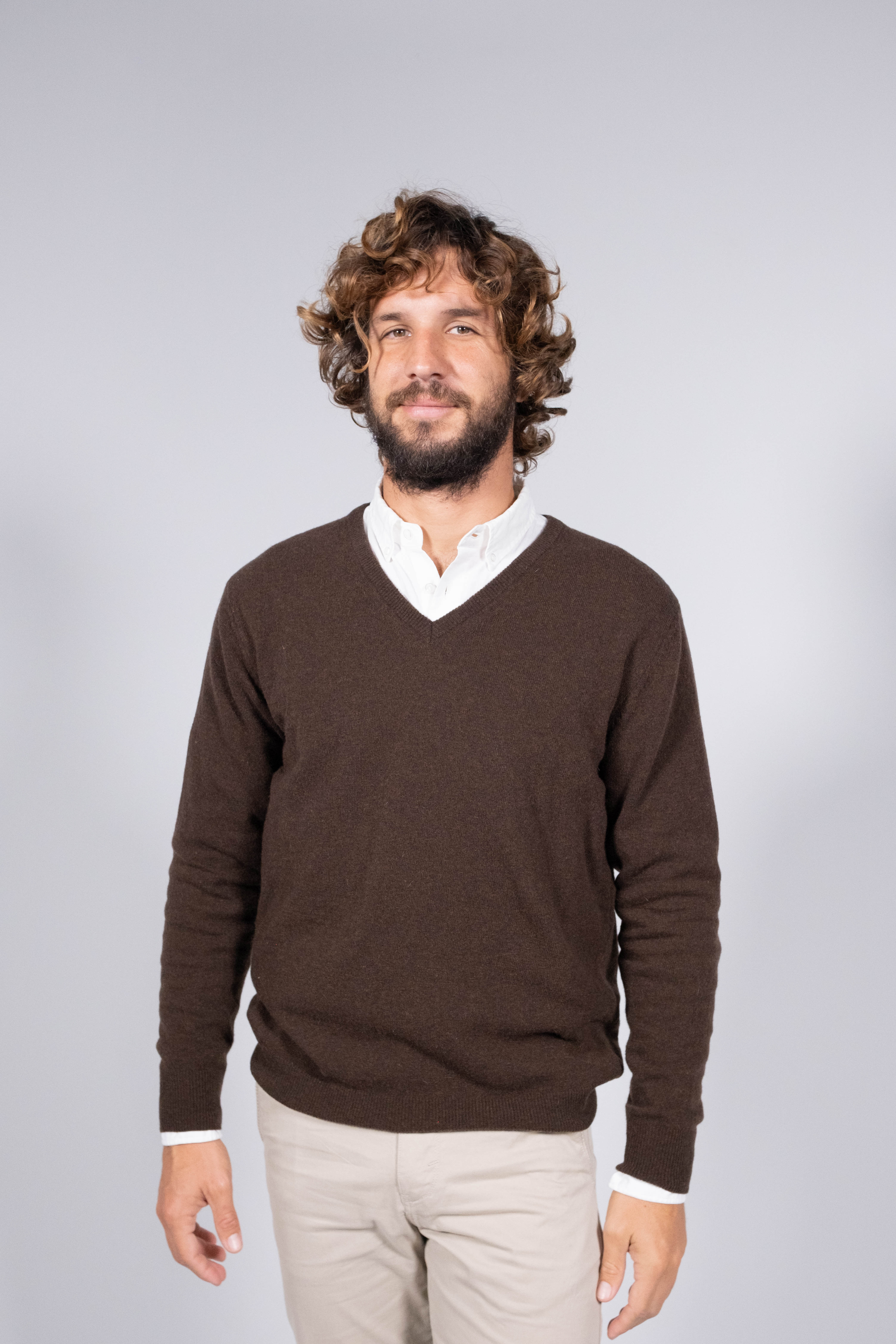 Classic Lambswool V-Neck Sweater