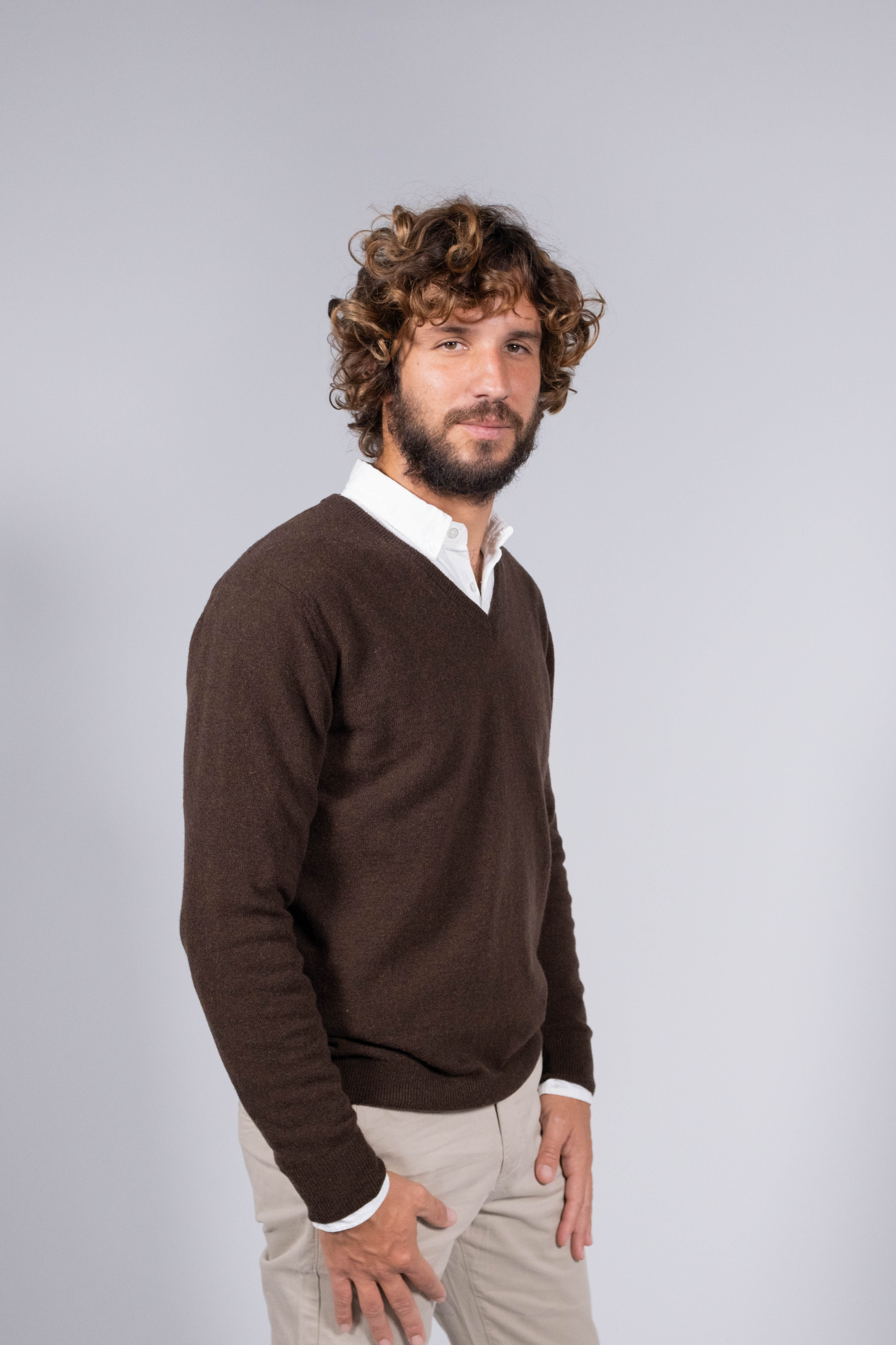 Classic Lambswool V-Neck Sweater