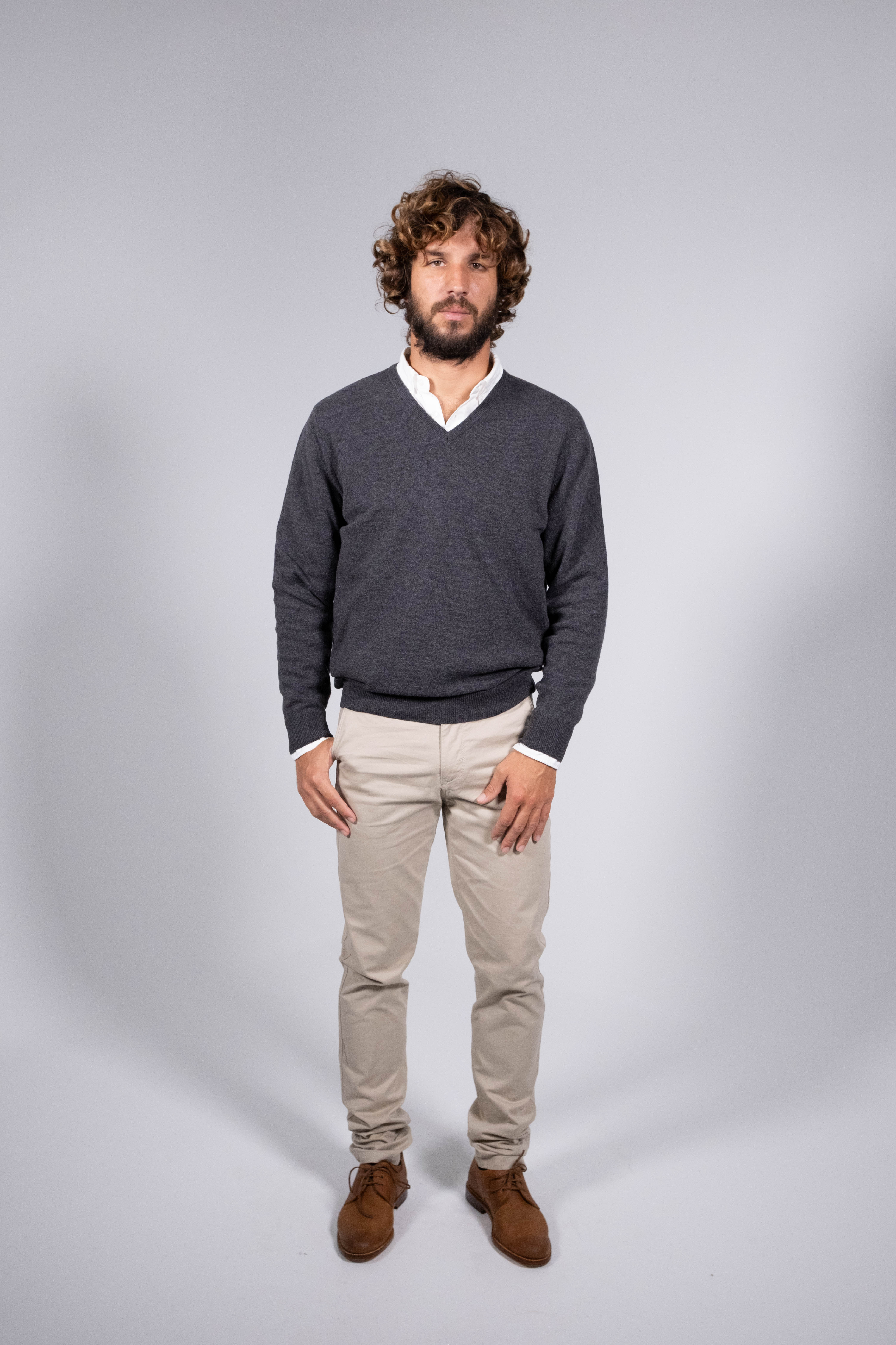 Classic Lambswool V-Neck Sweater