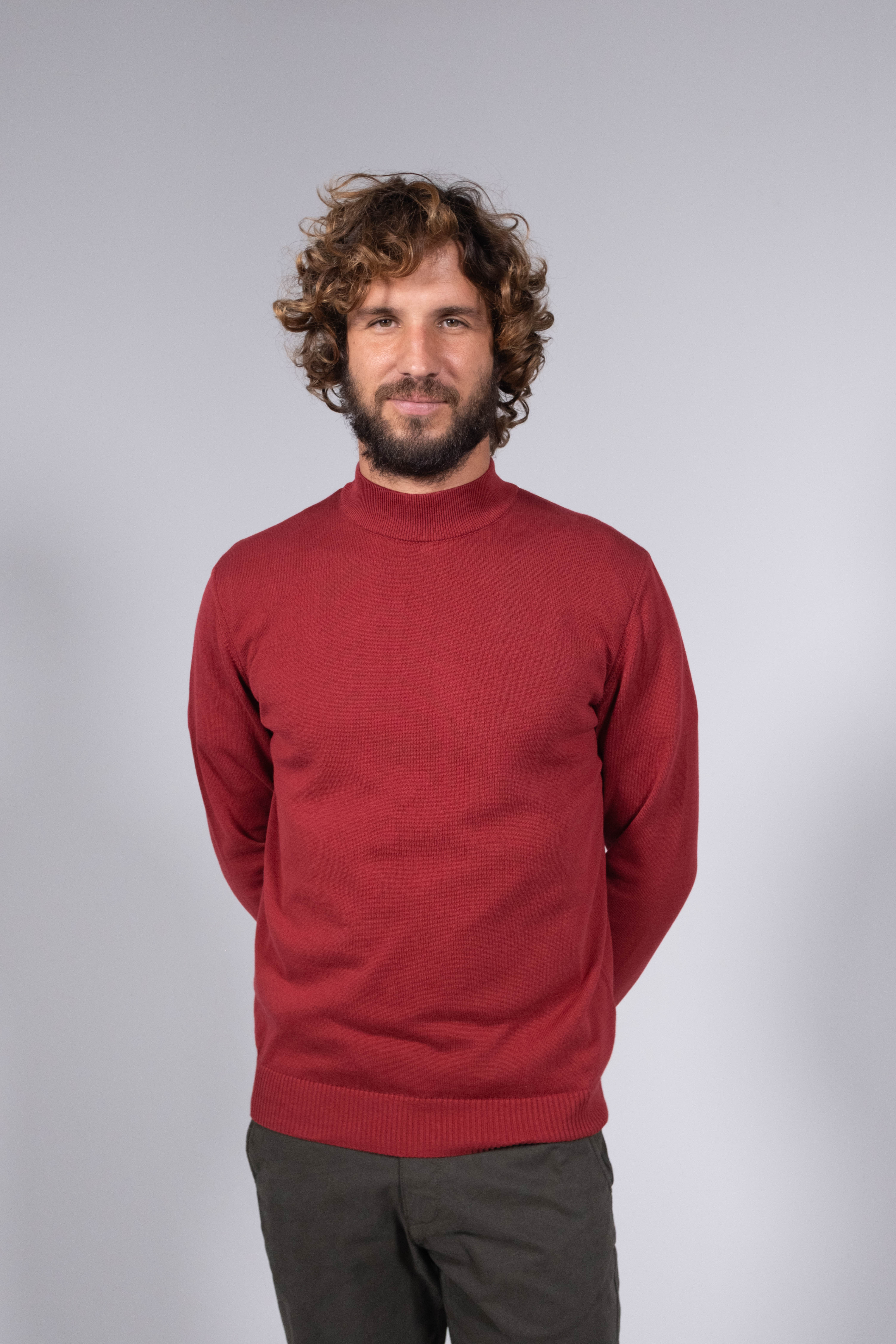 Camisola de Malha com Gola Perkins