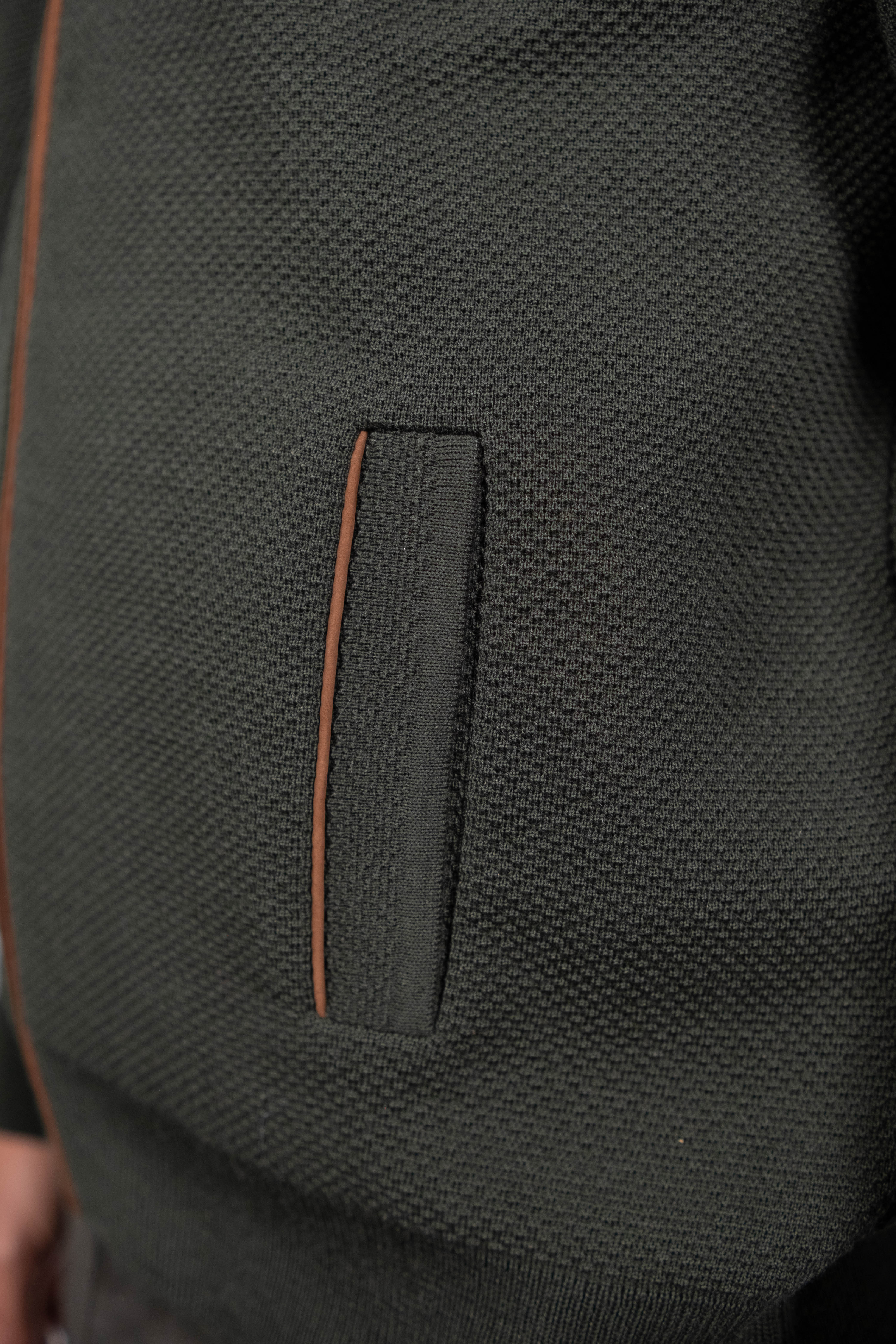 Merino Wool Zip-Up Cardigan