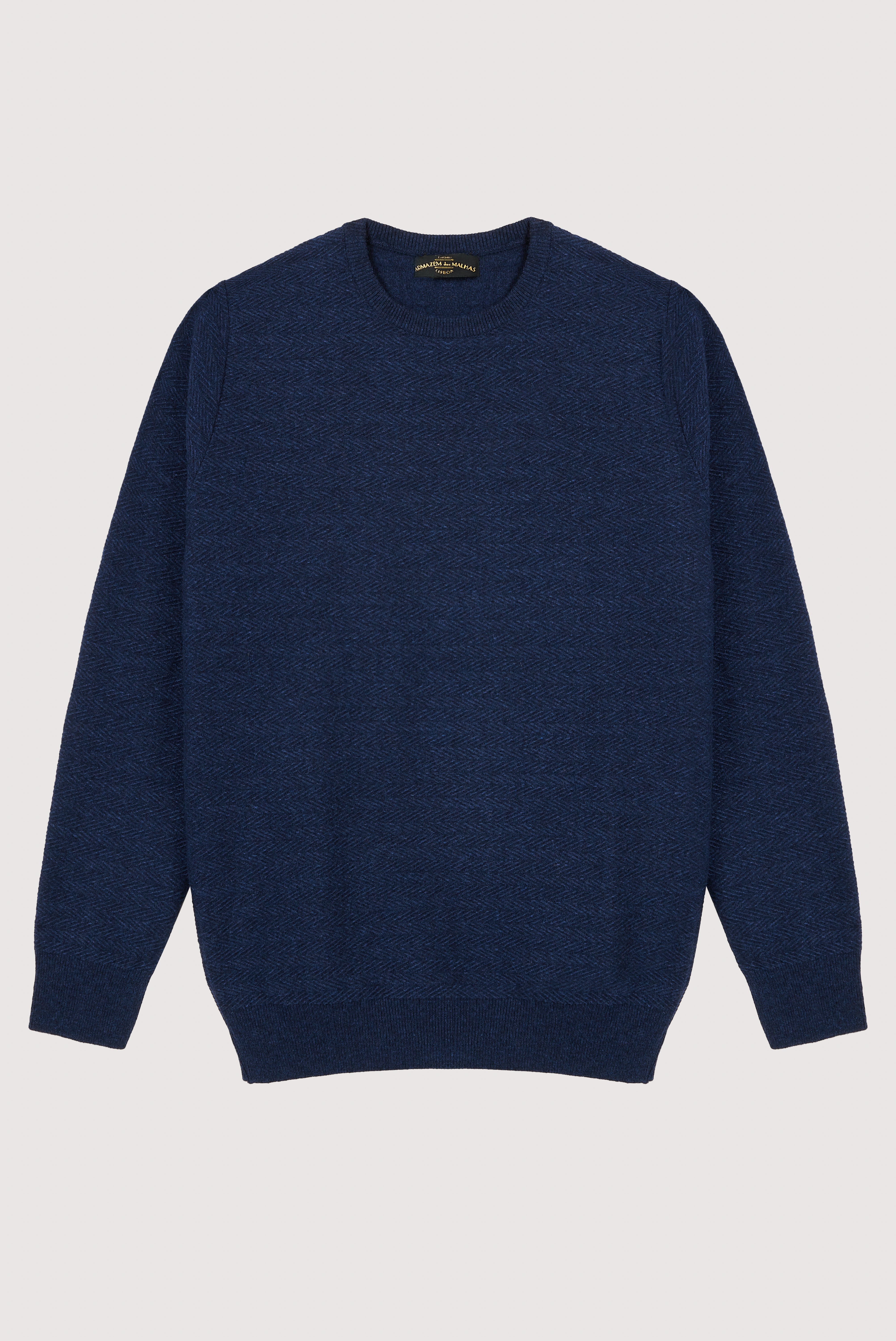 Herringbone wool sweater