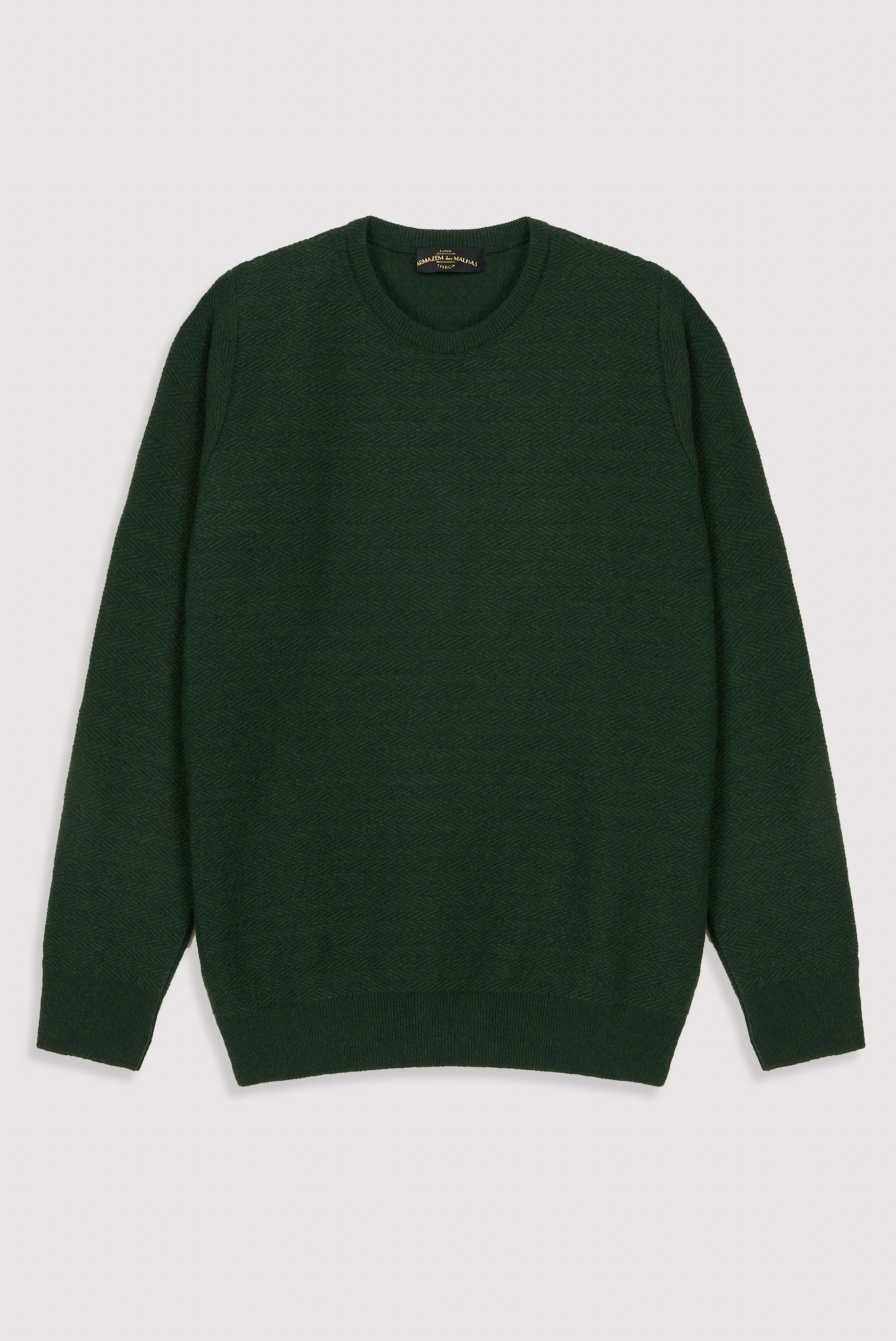 Herringbone Wool Sweater