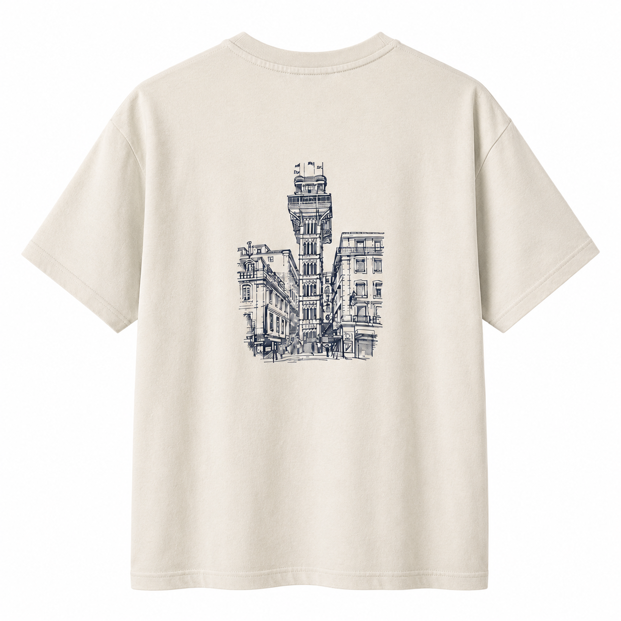 T-Shirt de Algodão Baixa-Chiado