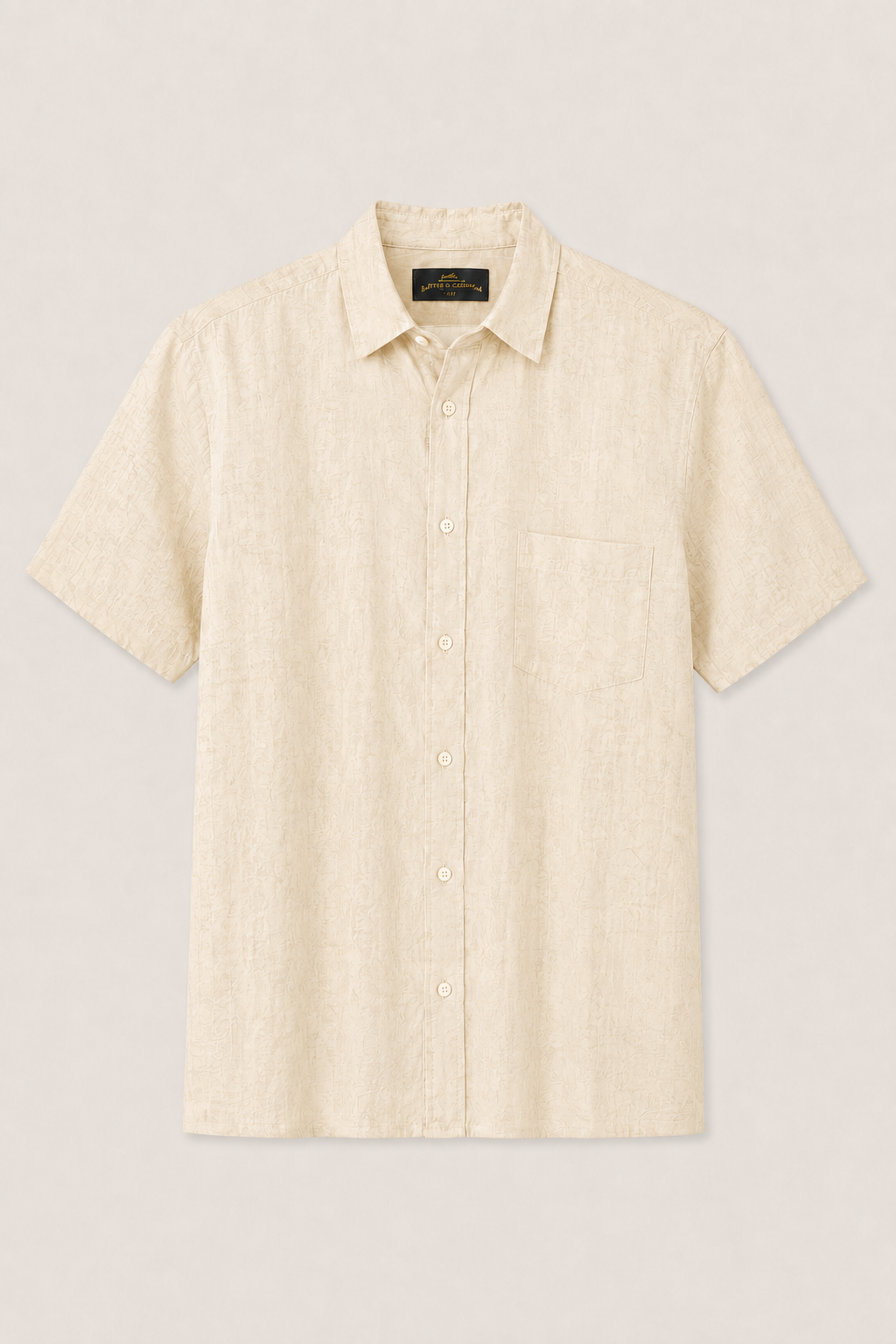 Camisa Linho Manga Curta