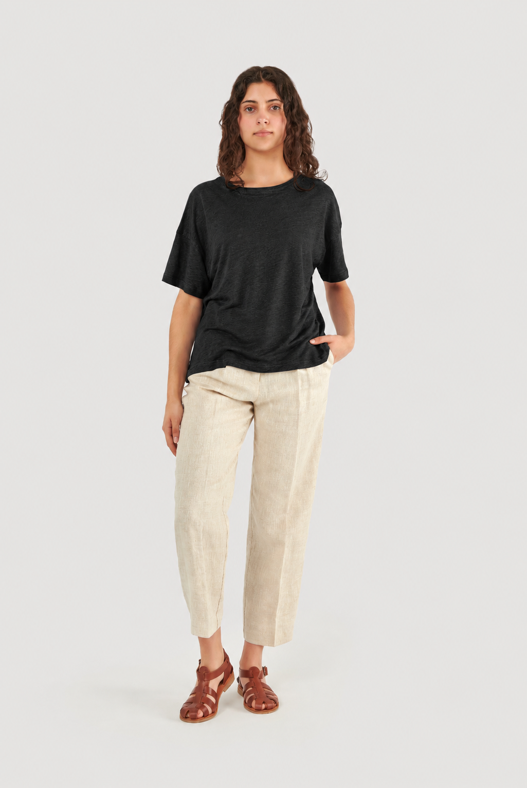 Oversized Linen Top
