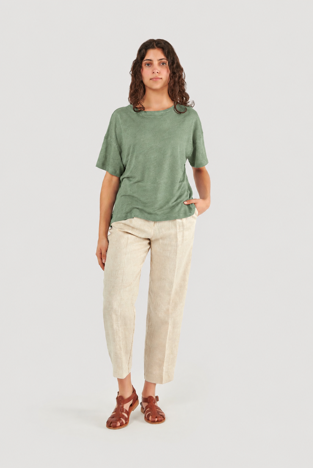 Oversized Linen Top