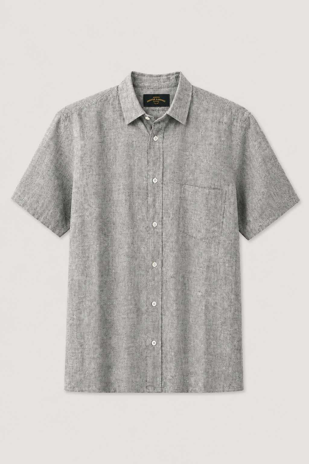 Camisa Linho Manga Curta