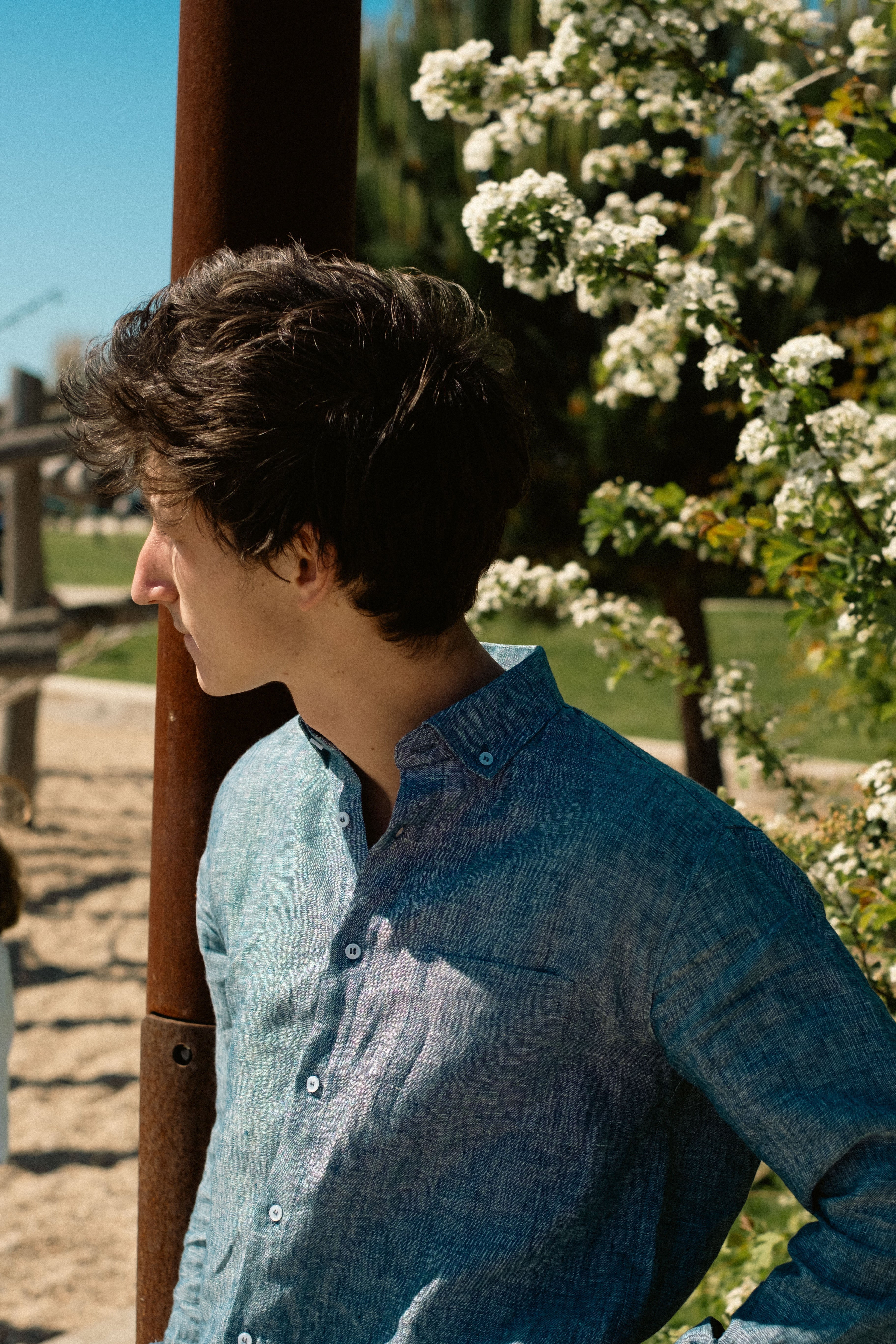 Camisa de linho clássica