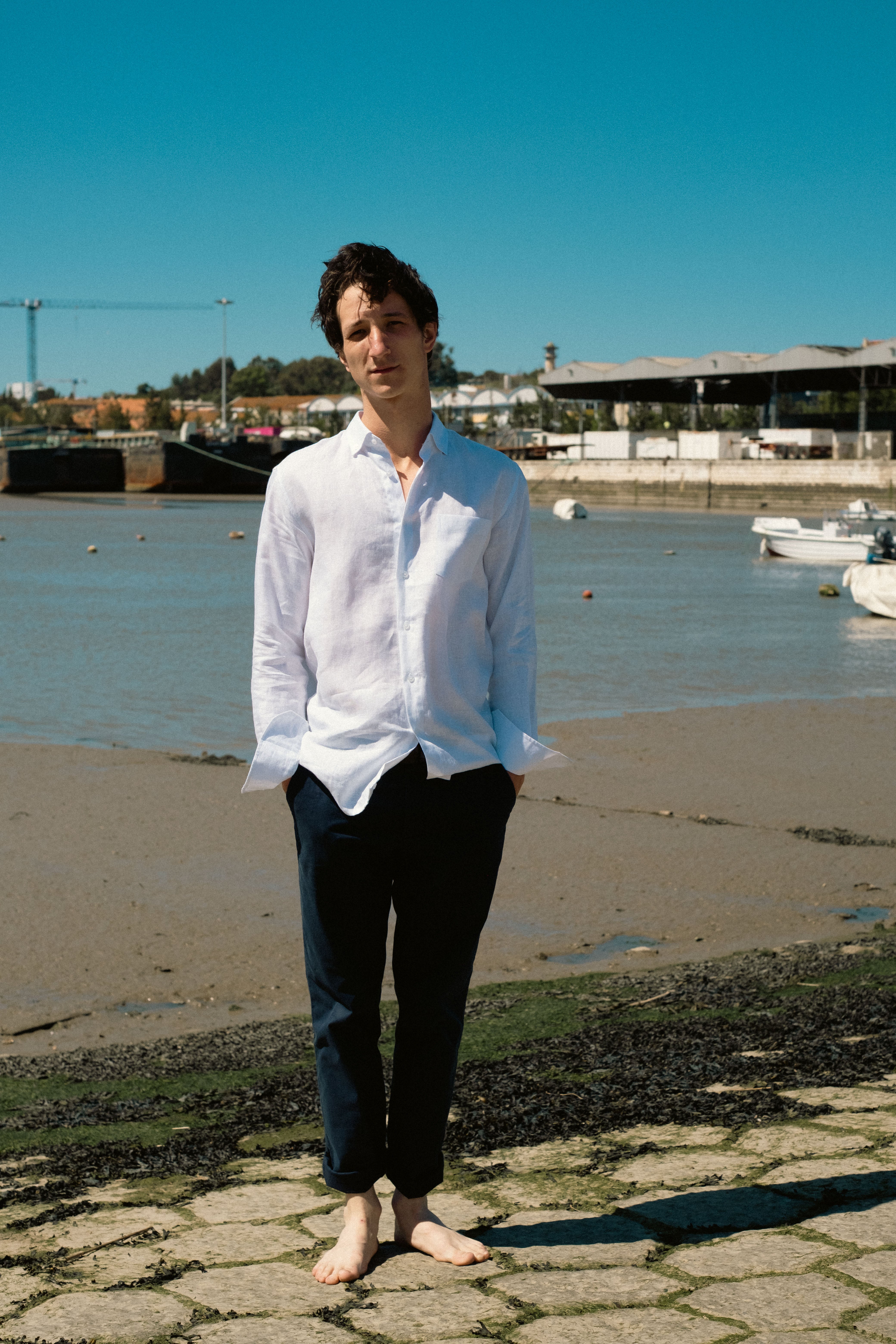 Camisa de linho clássica