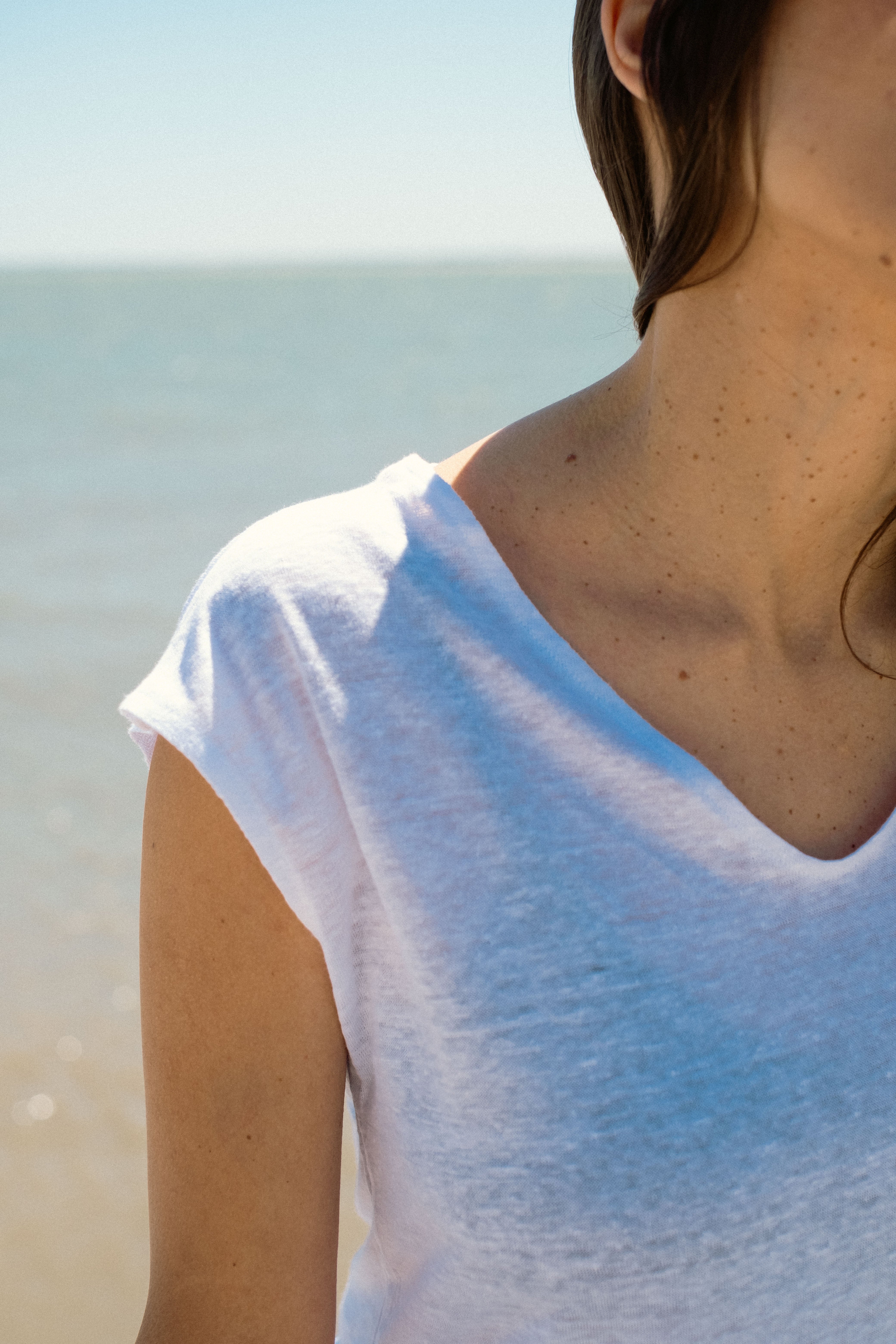 Sleeveless Linen Top