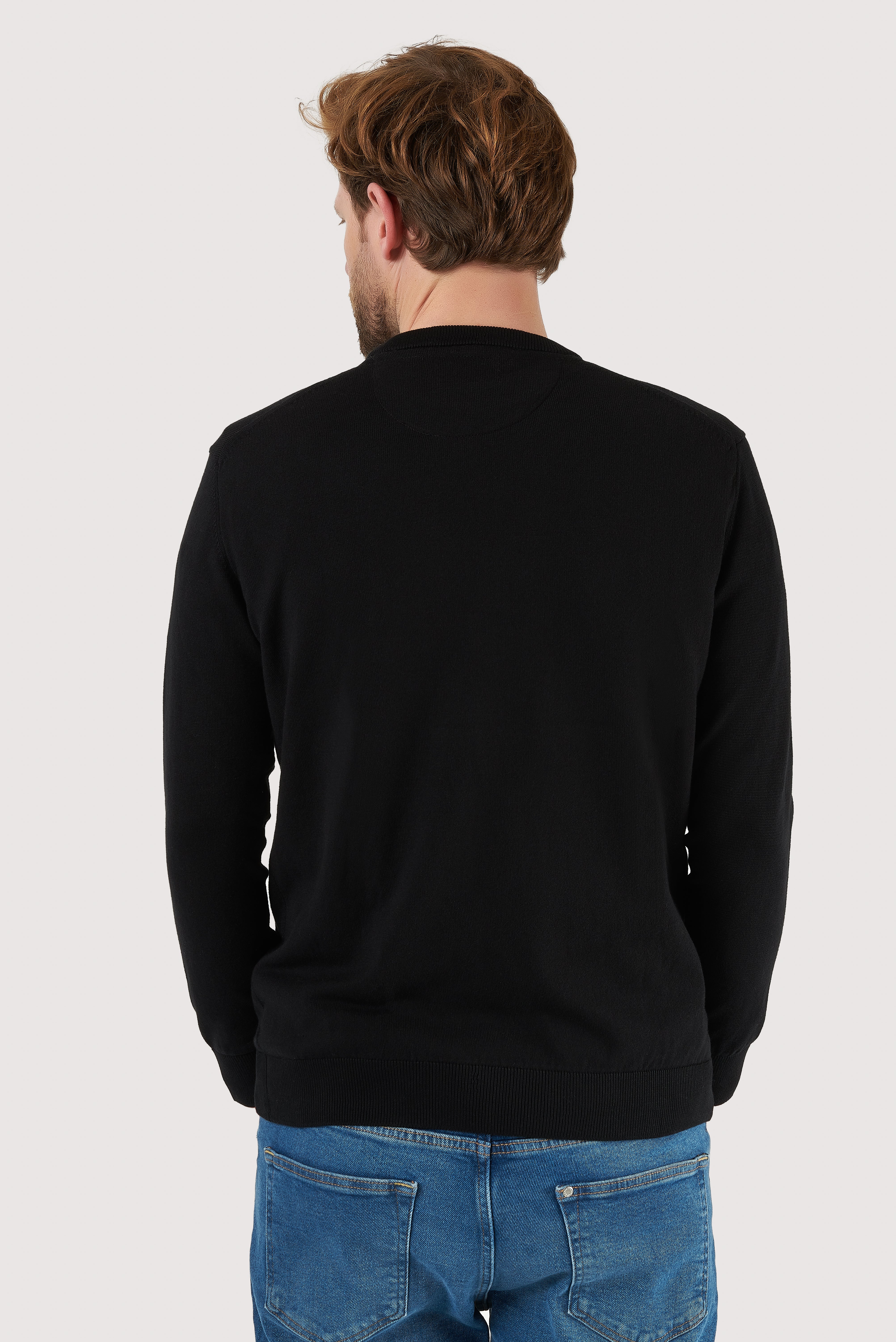 Classic Cotton Crew Neck Sweater