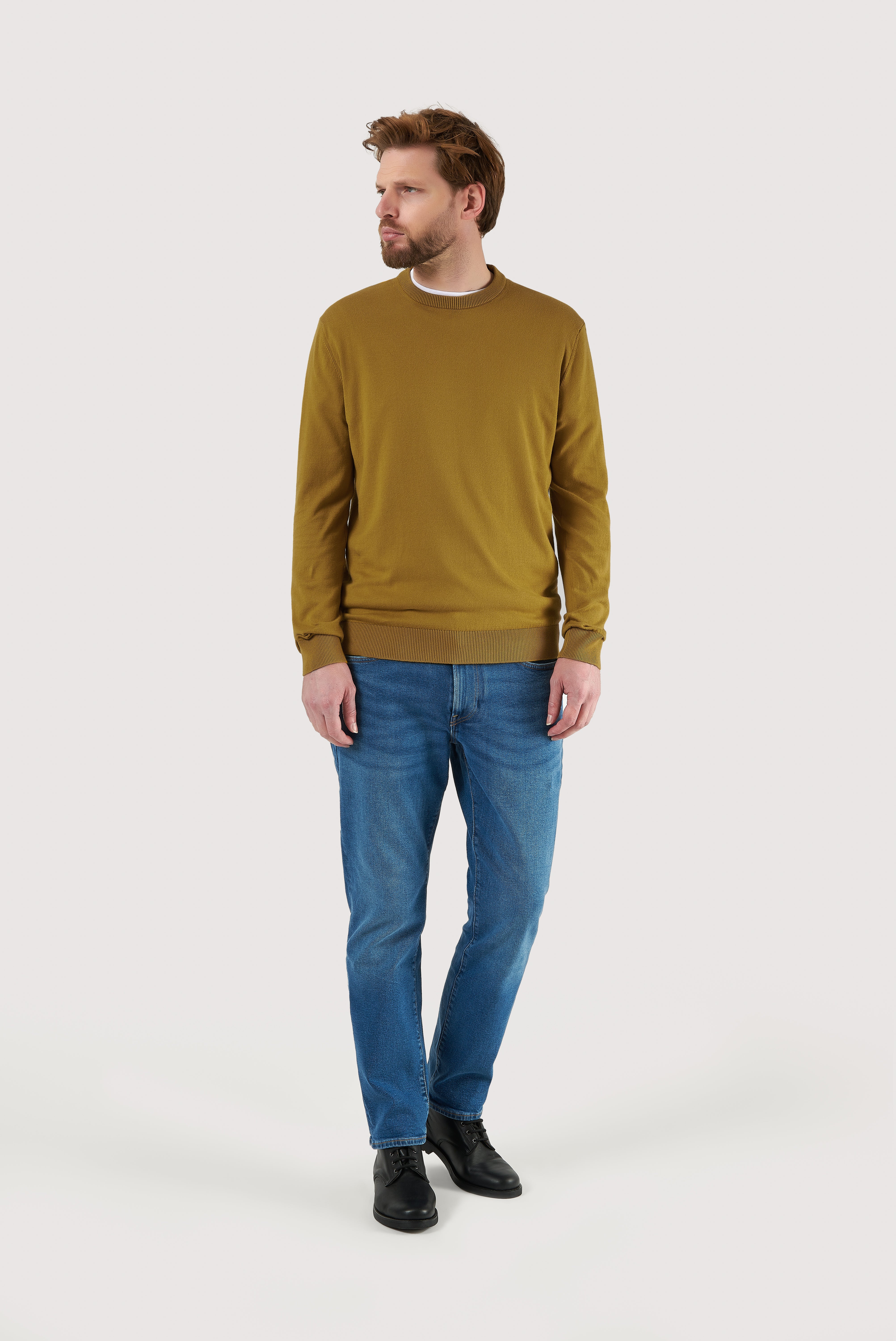 Classic Cotton Crew Neck Sweater