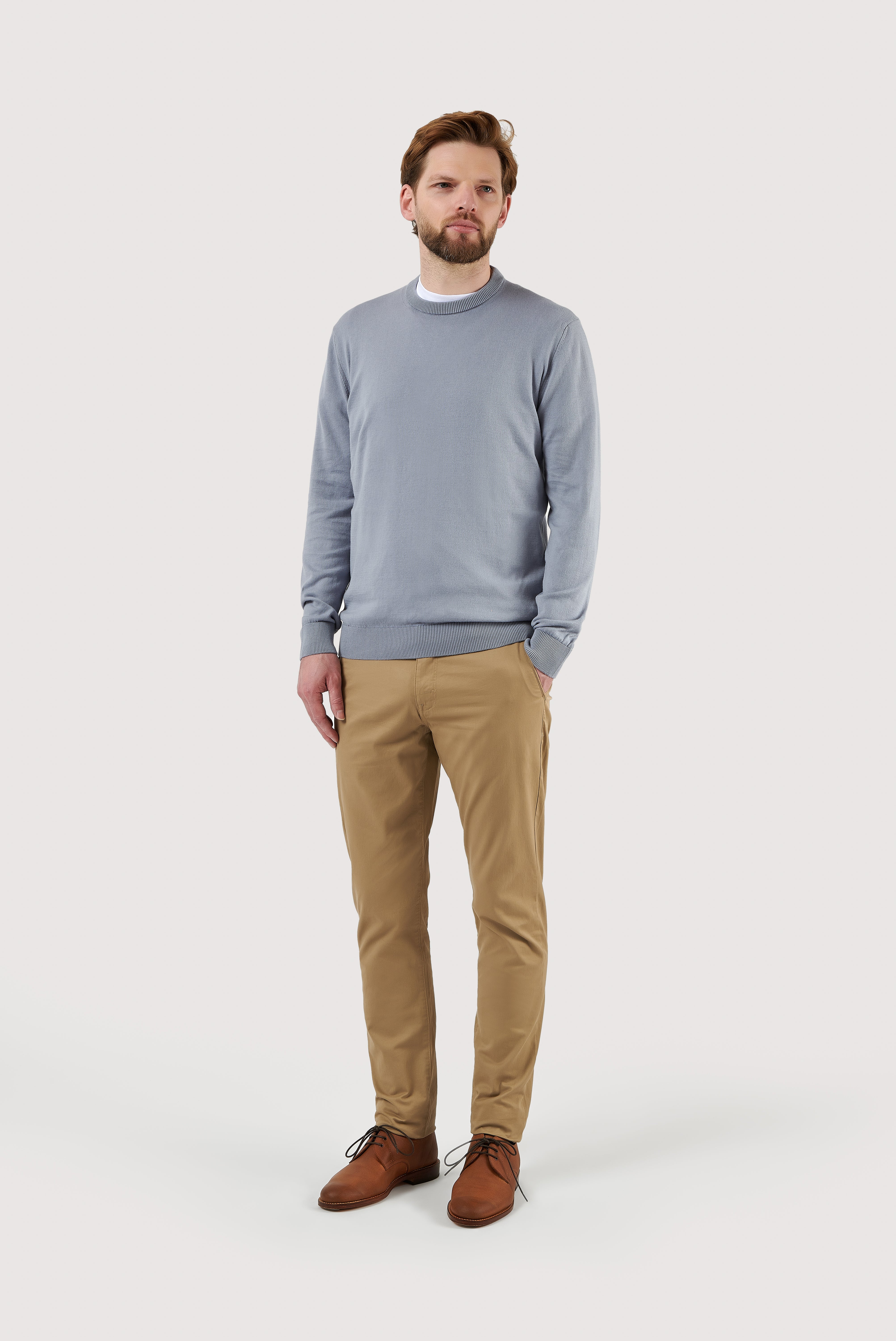 Classic Cotton Crew Neck Sweater