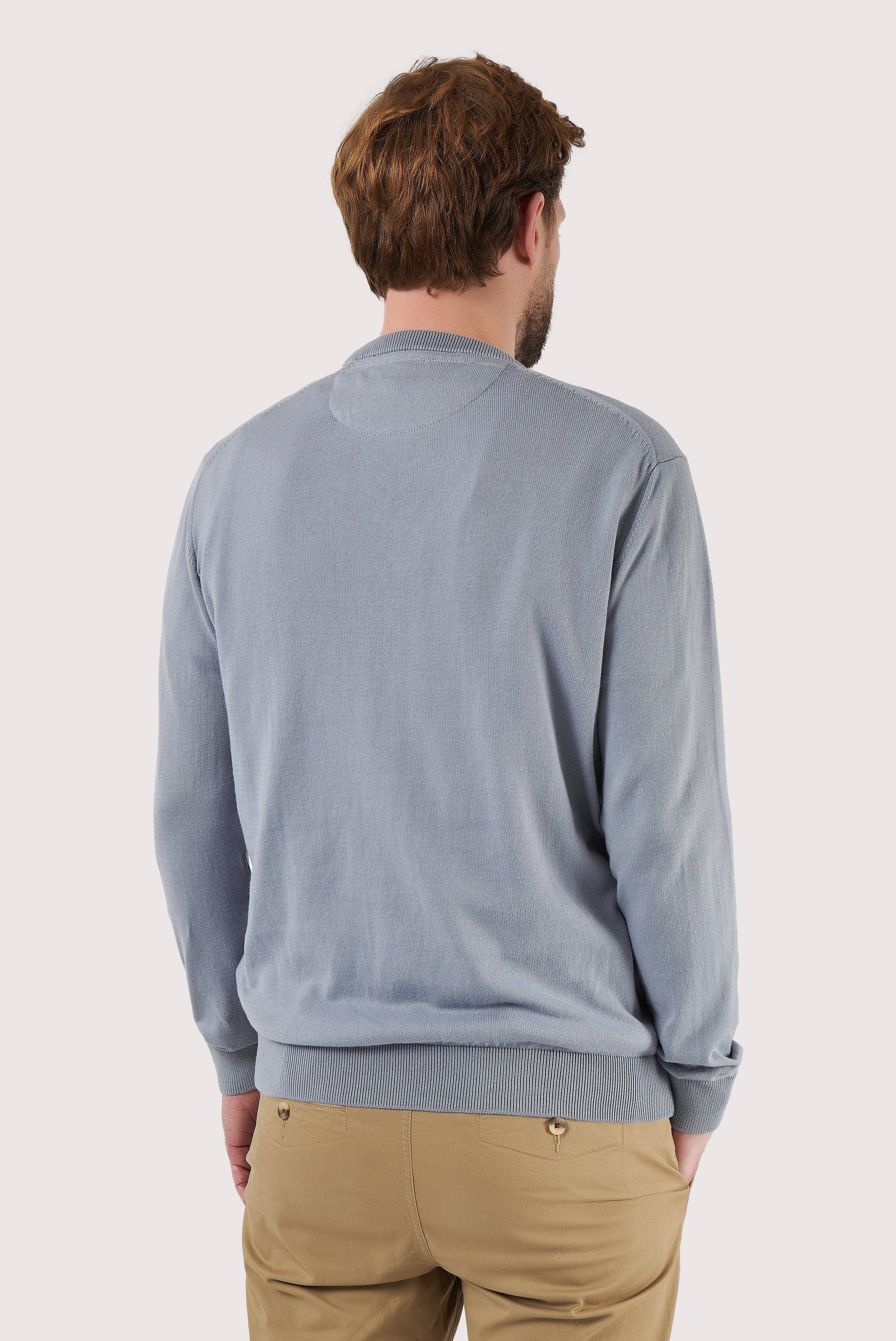 Classic Cotton Crew Neck Sweater
