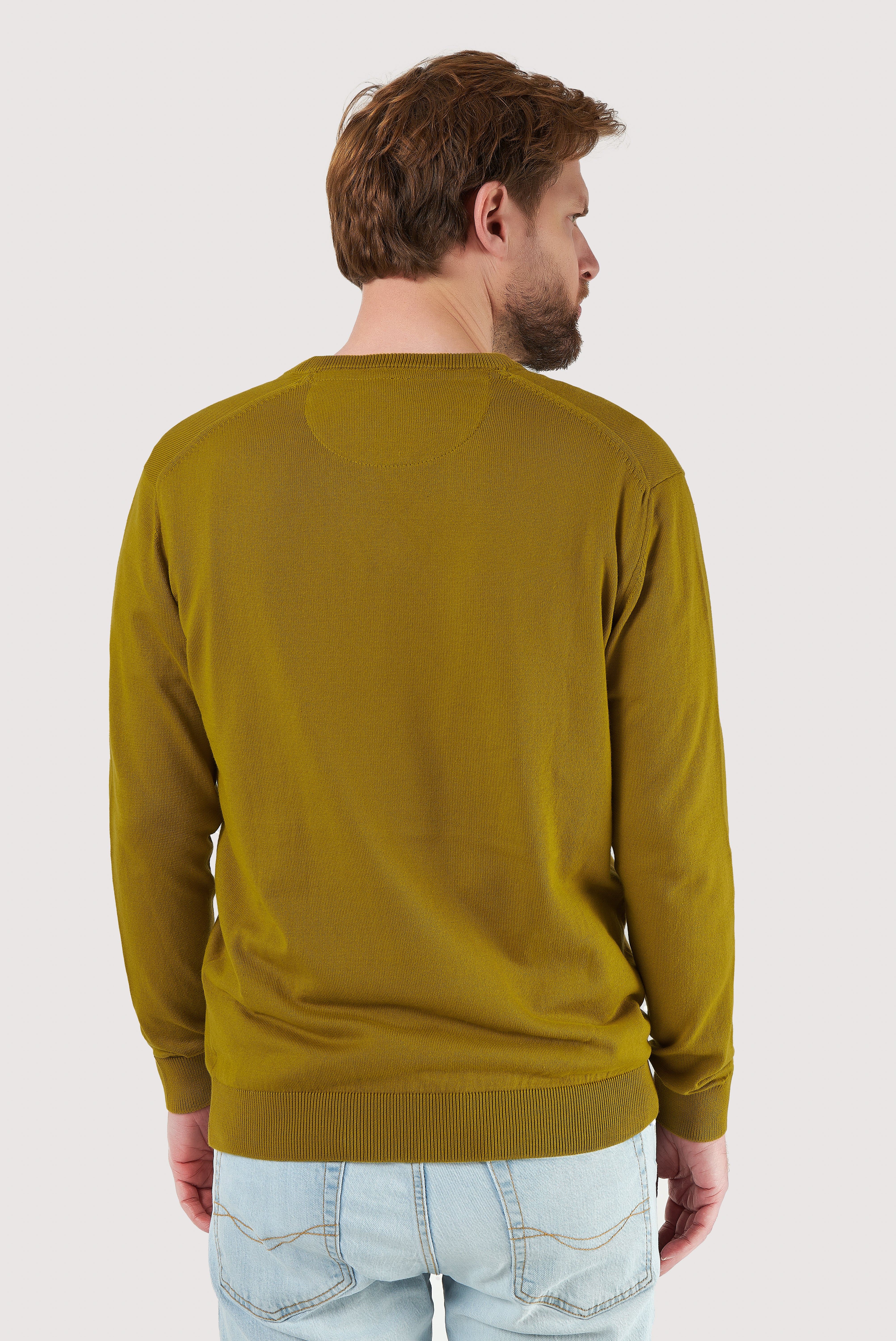 Classic Cotton V-Neck Sweater