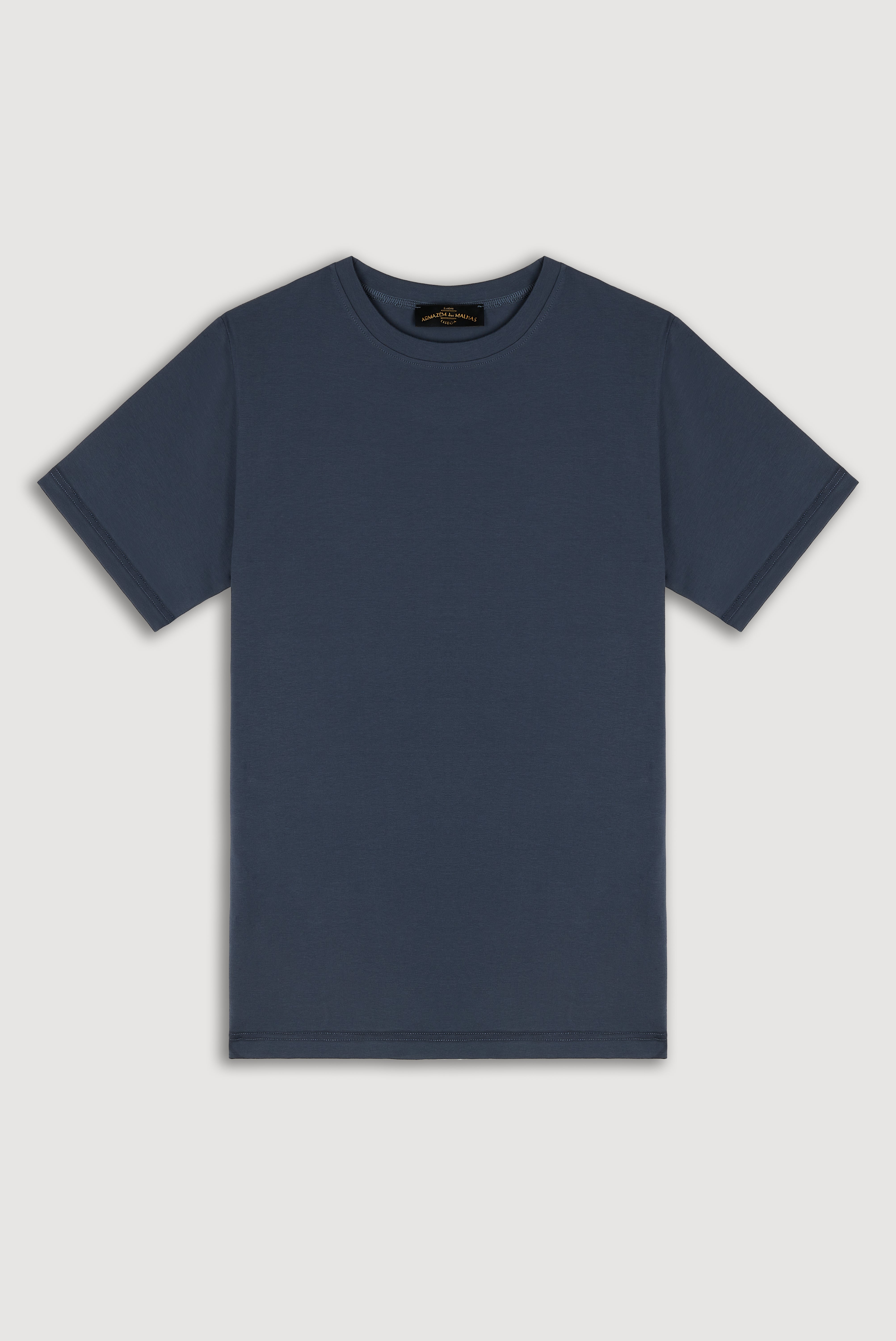 T-shirt básica de algodão