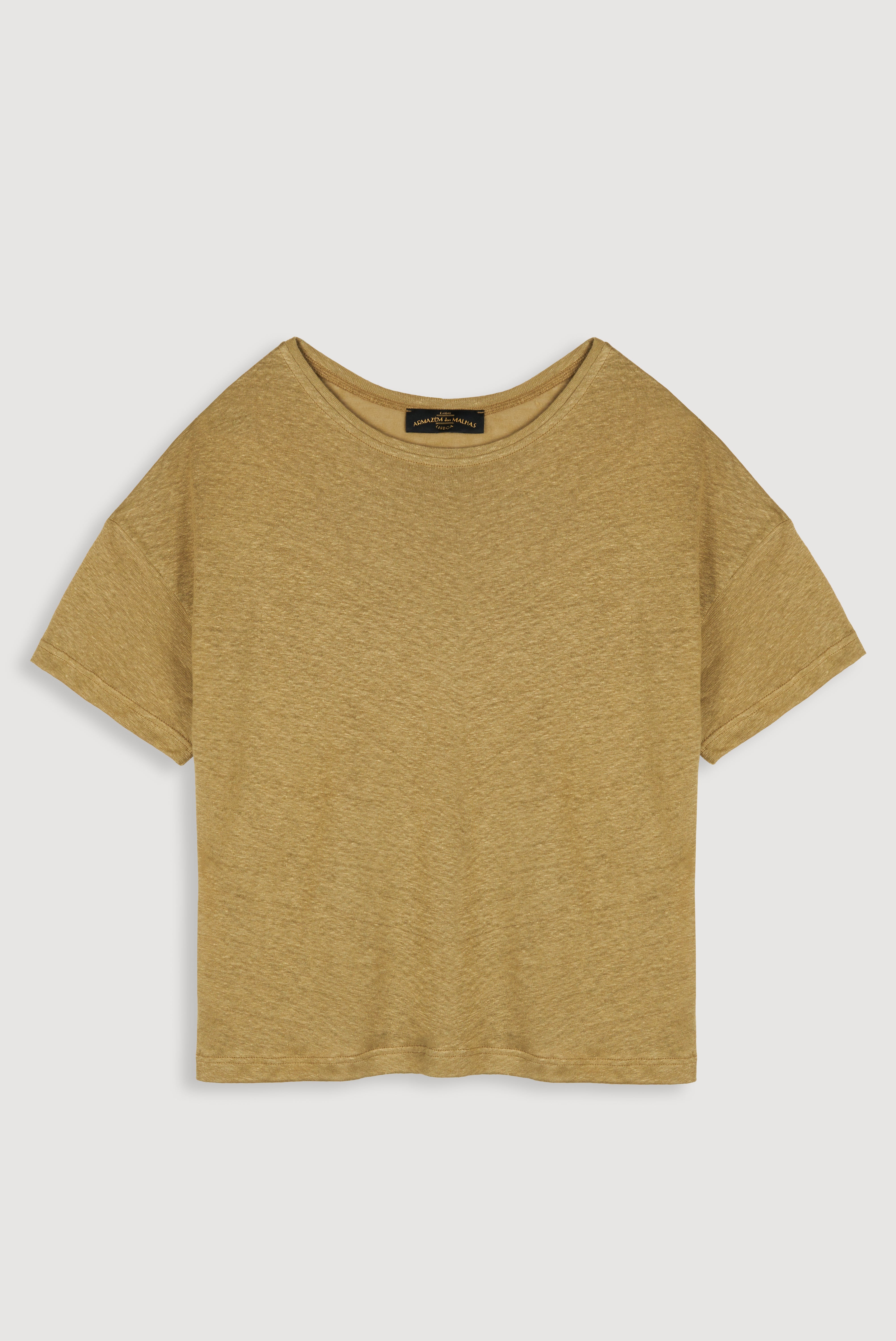 Top de linho oversized