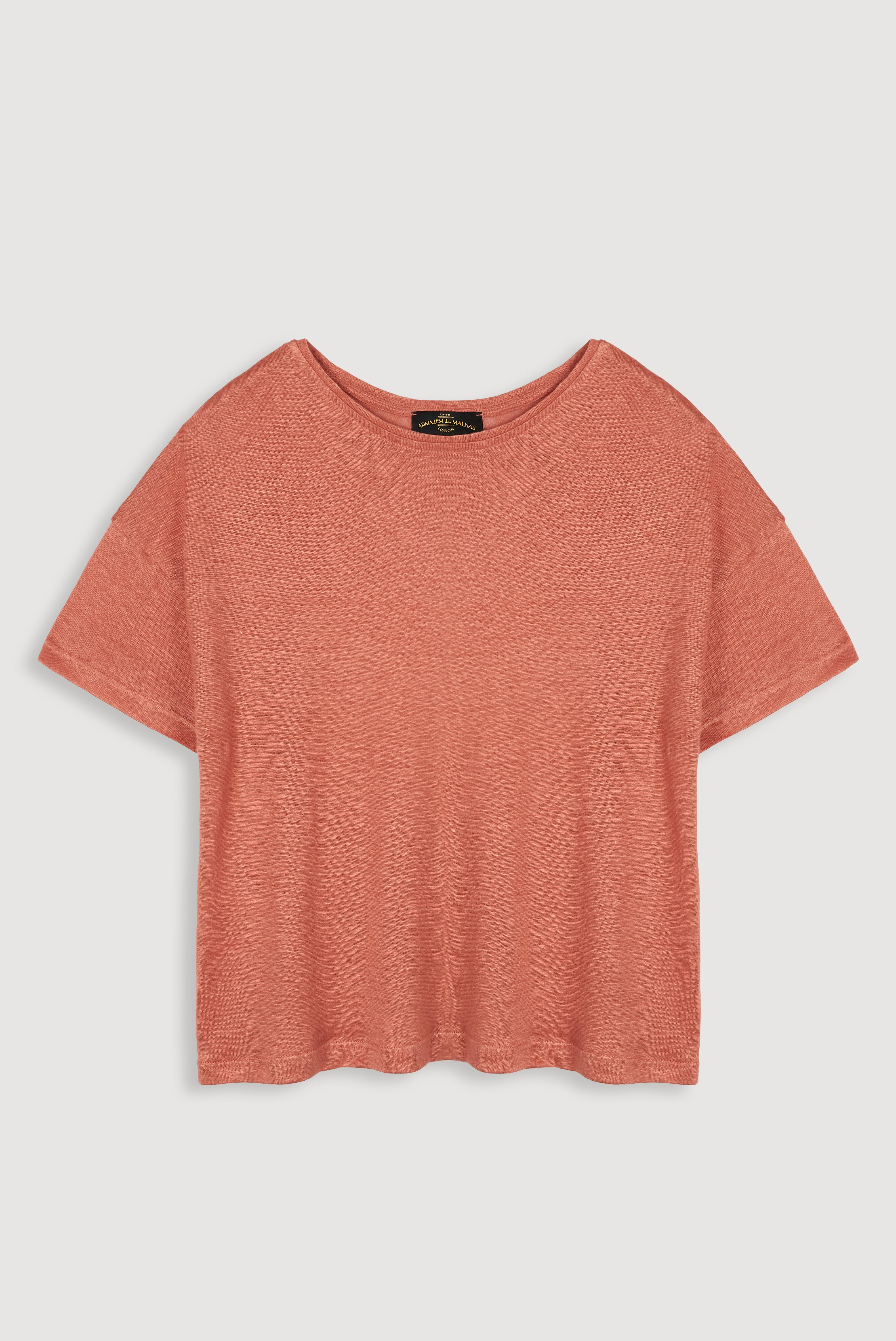 Top de linho oversized