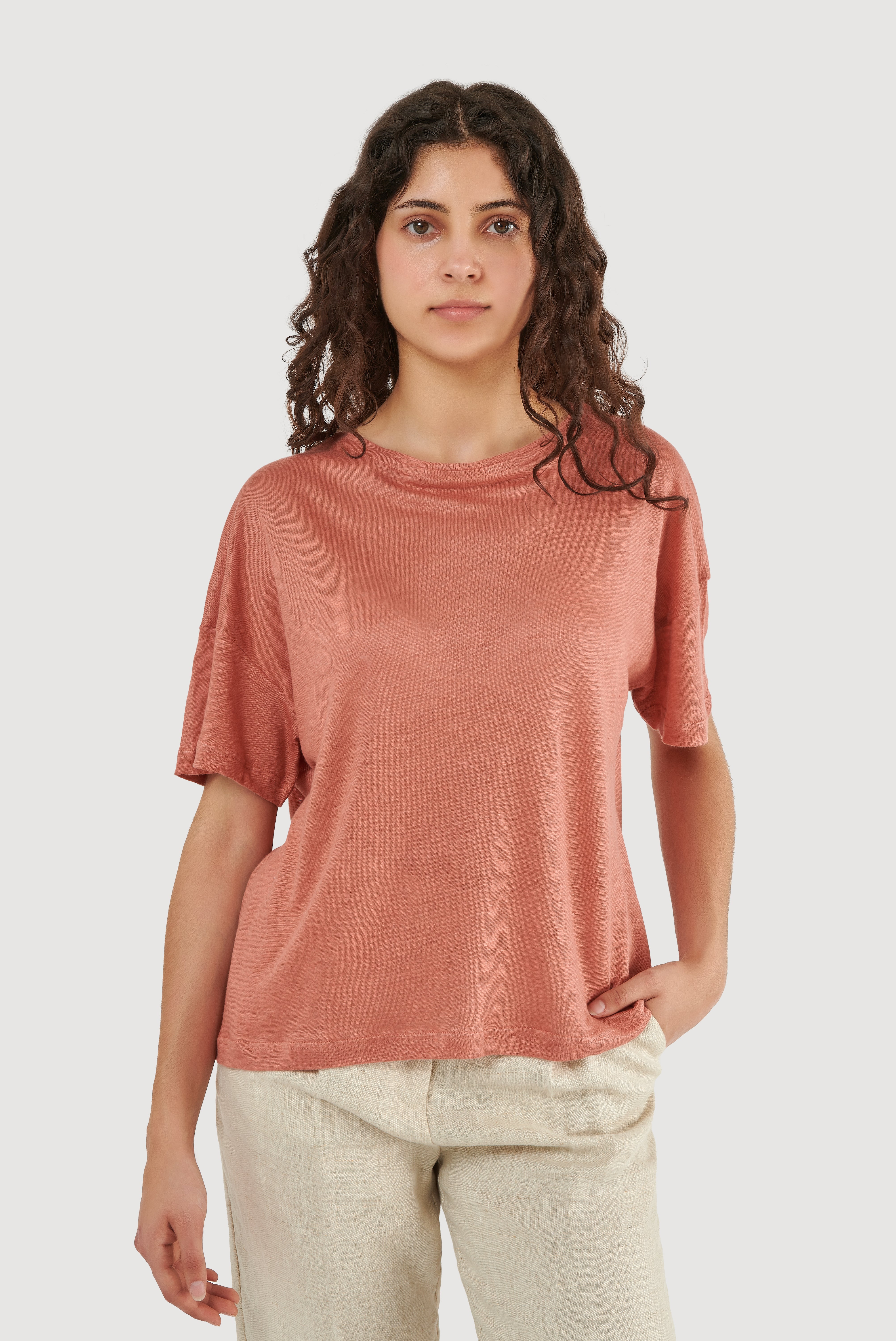 Oversized Linen Top