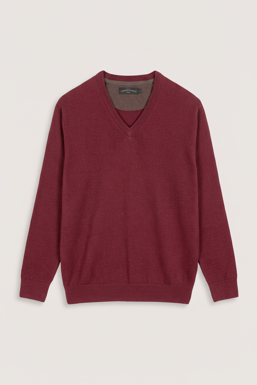 Camisola Bordeaux V-neck