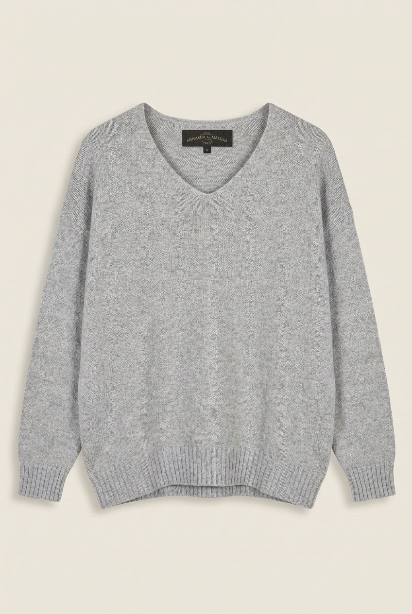 Camisola de Malha com Decote em V