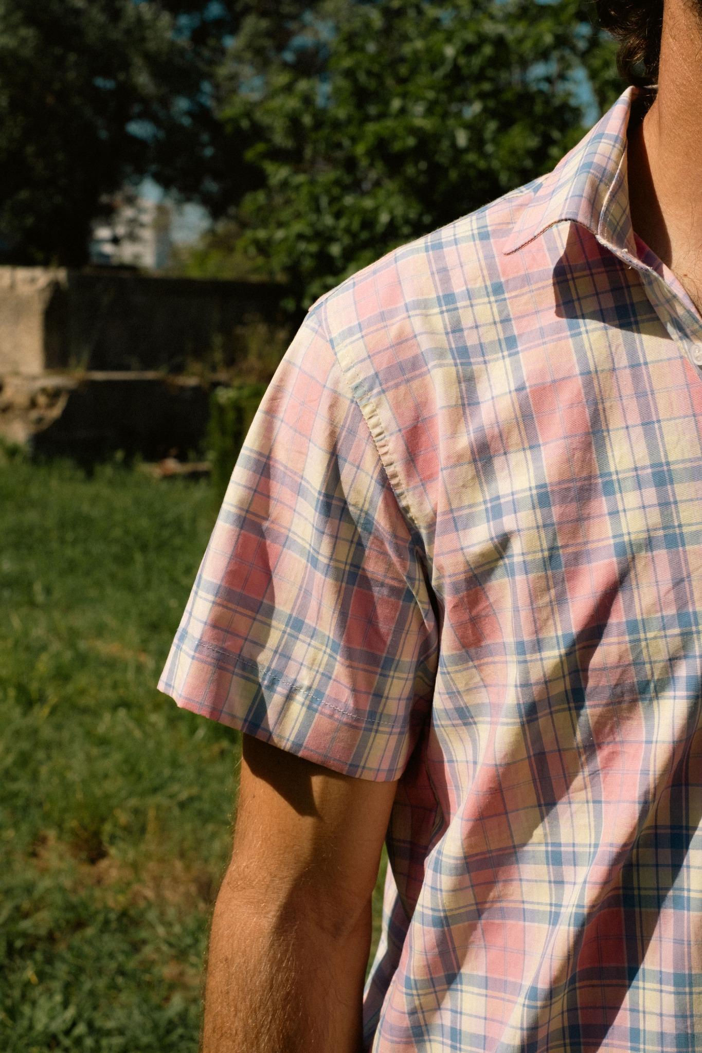 Camisa de Manga Curta em Algodão