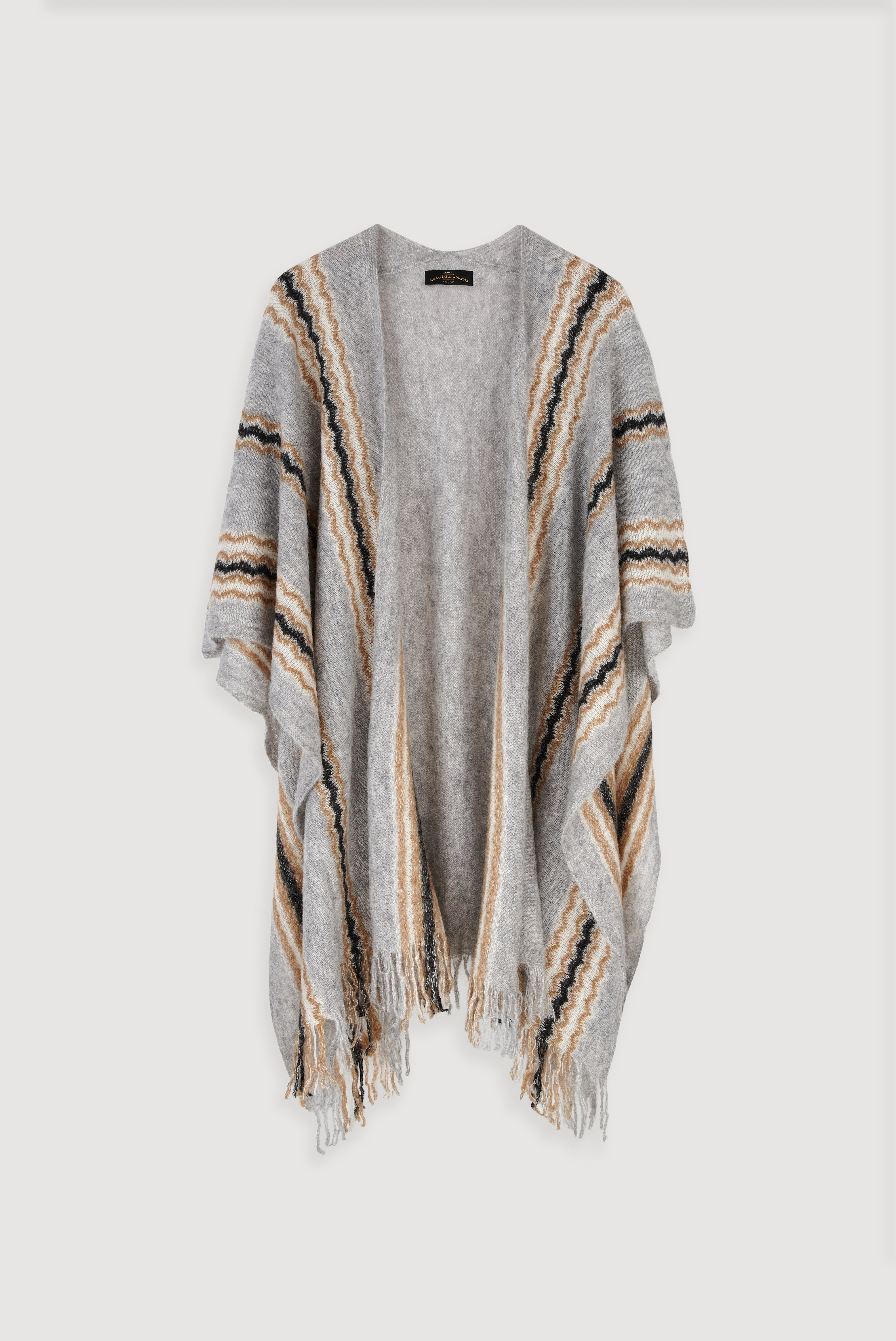 Poncho de Malha em Alpaca