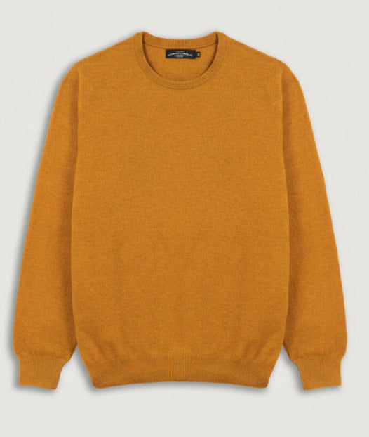 Camisola de Lã Clássica com Decote Redondo