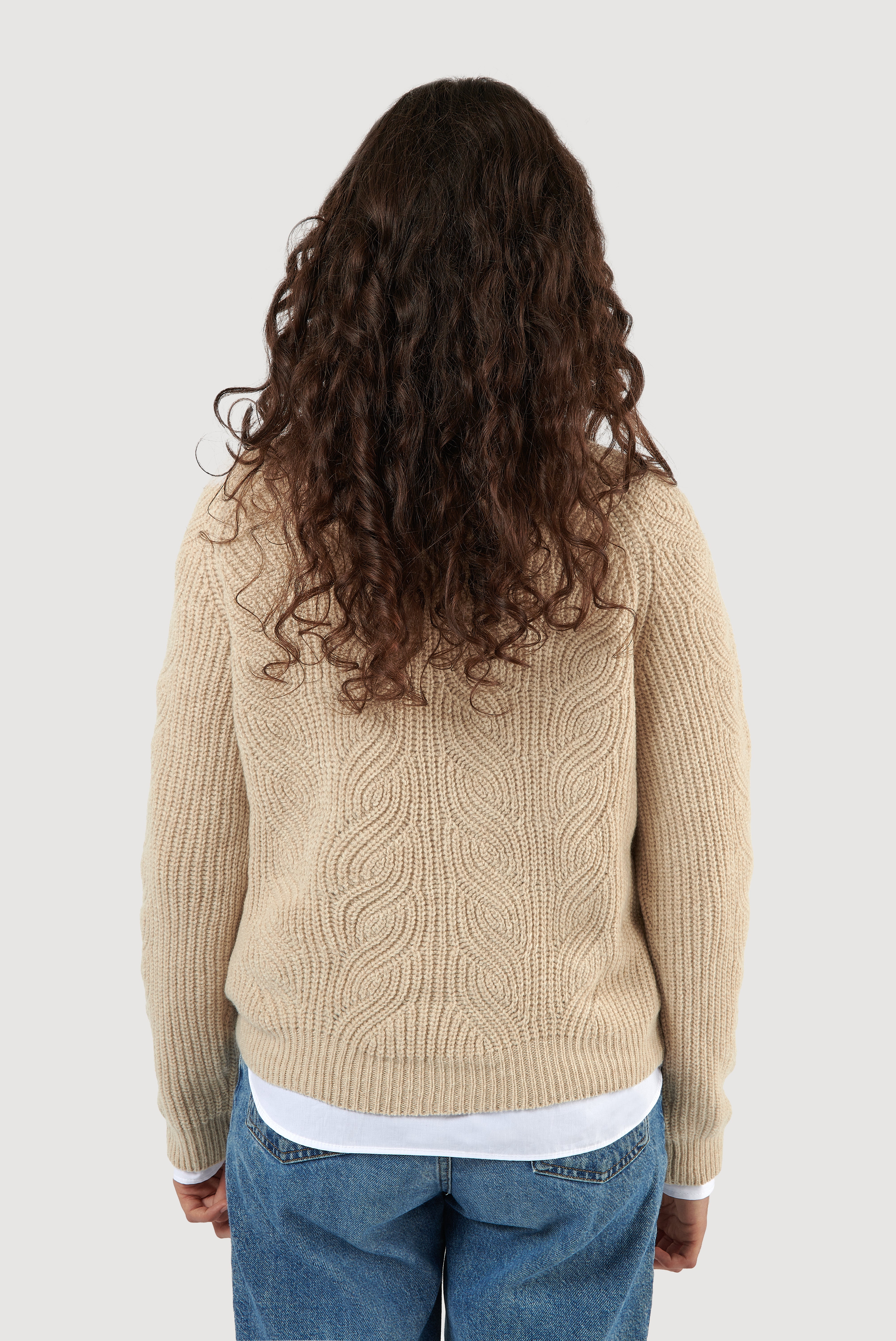 Chunky Aran wool sweater