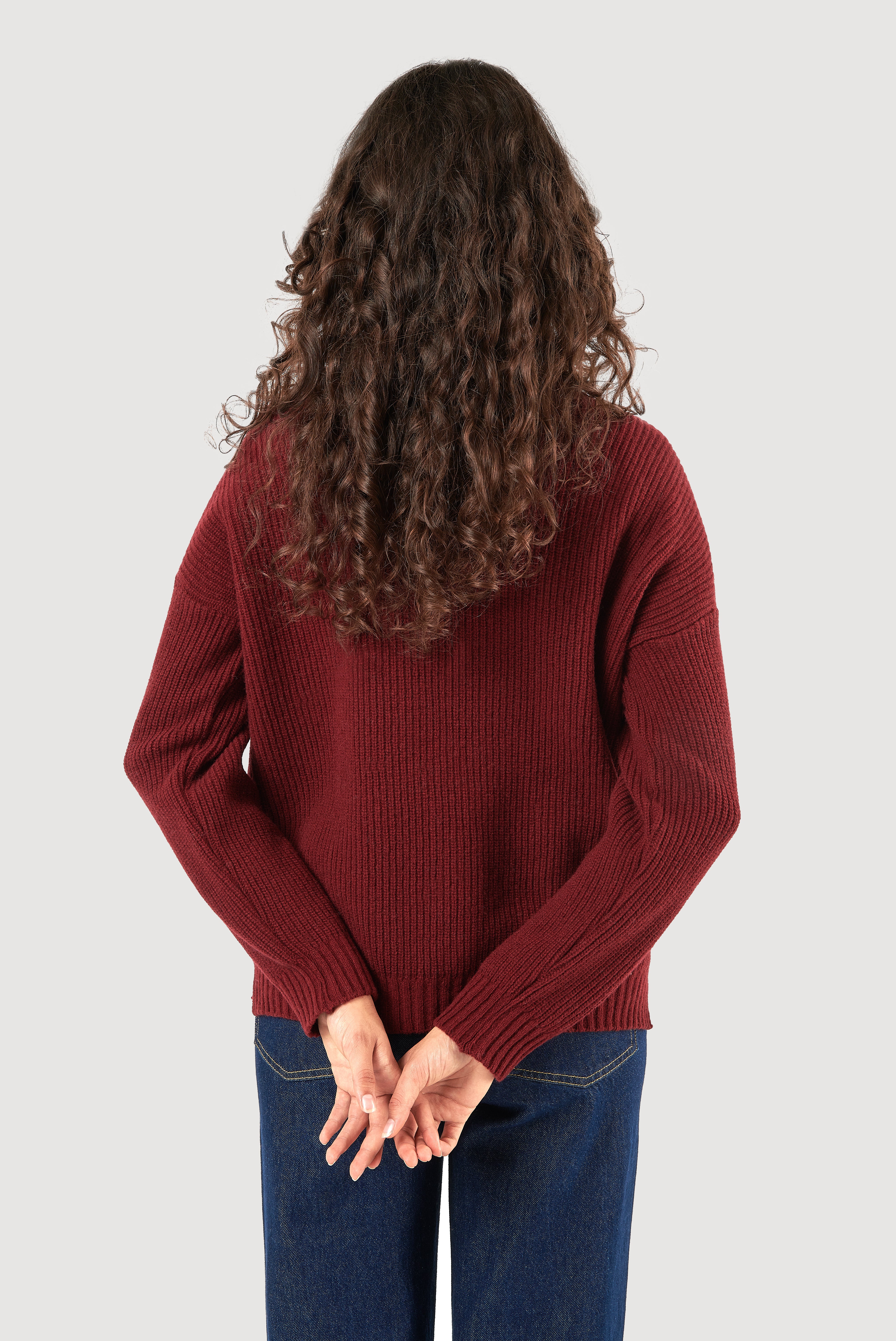Ribbed Lambswool Turtleneck Sweater