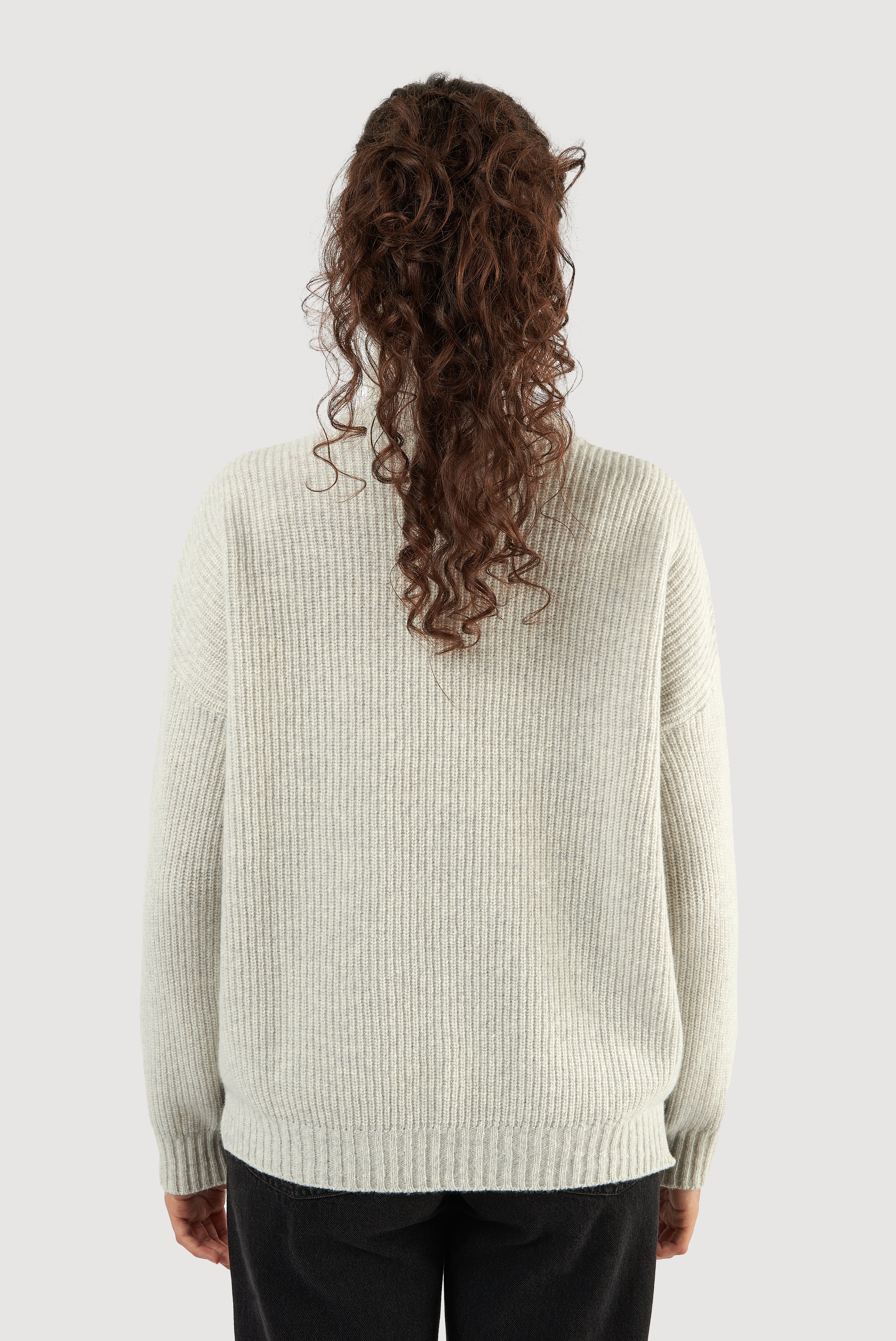 Ribbed Lambswool Turtleneck Sweater