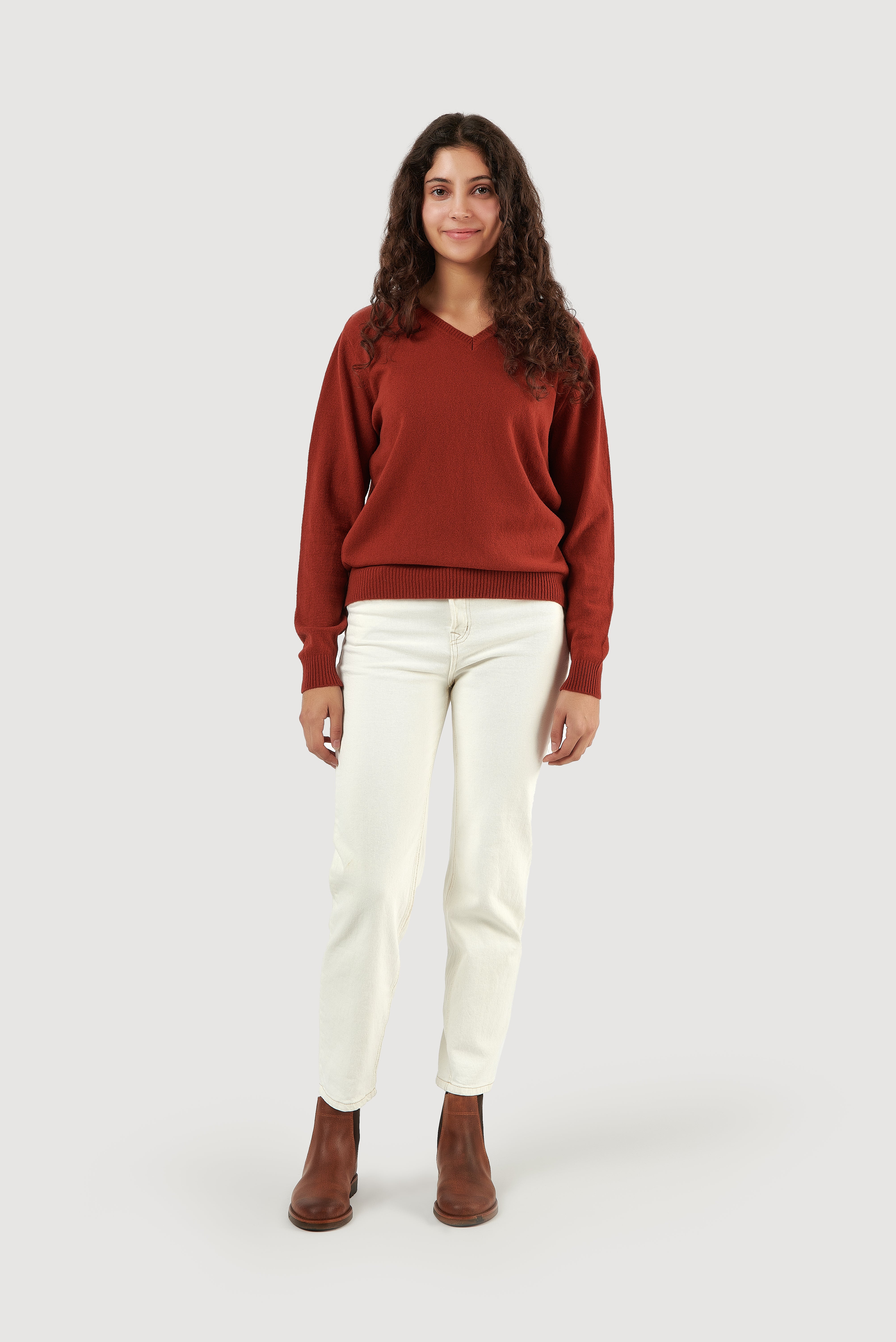 Classic Lambswool V-Neck Sweater