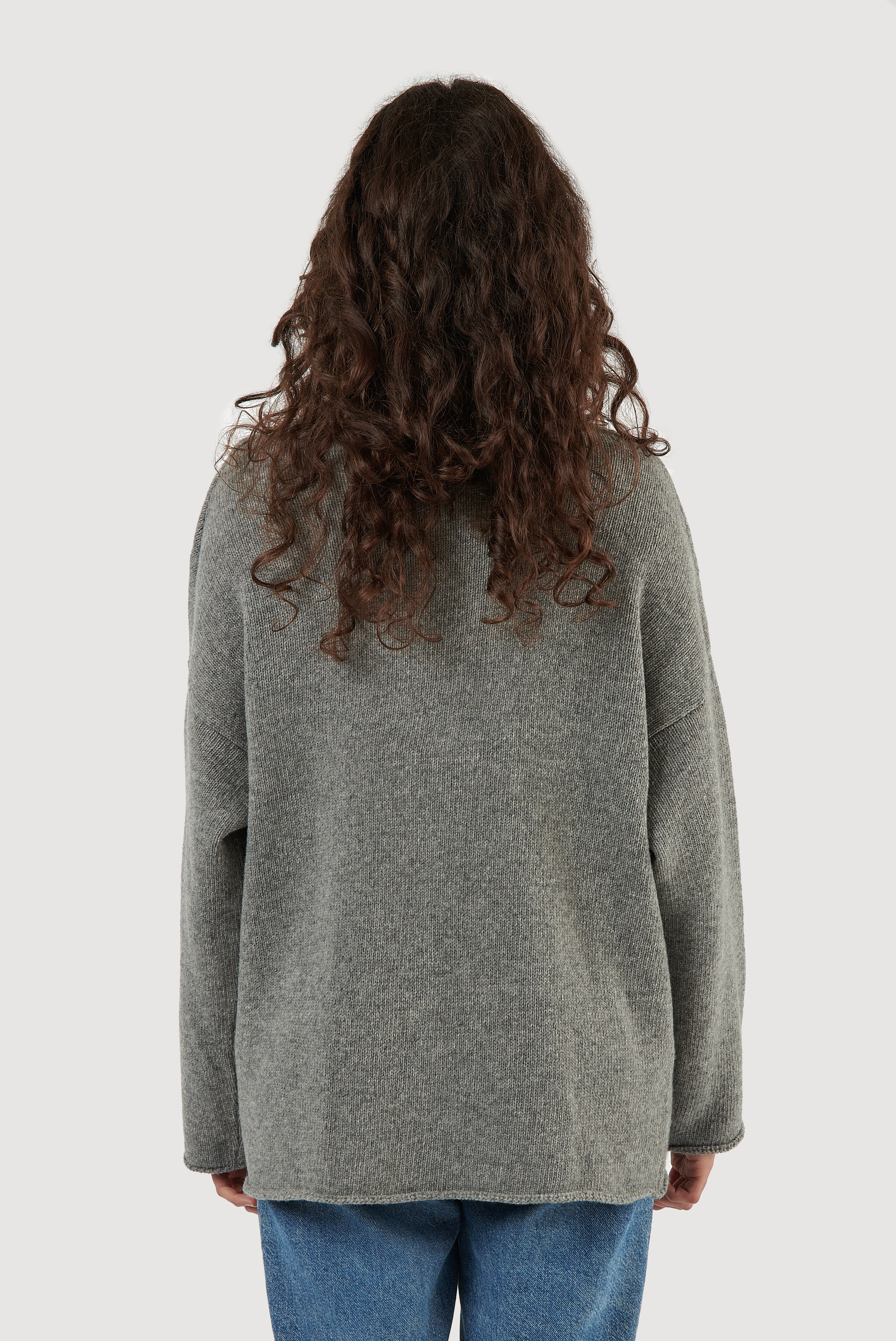 Lambswool Asymmetric Cardigan