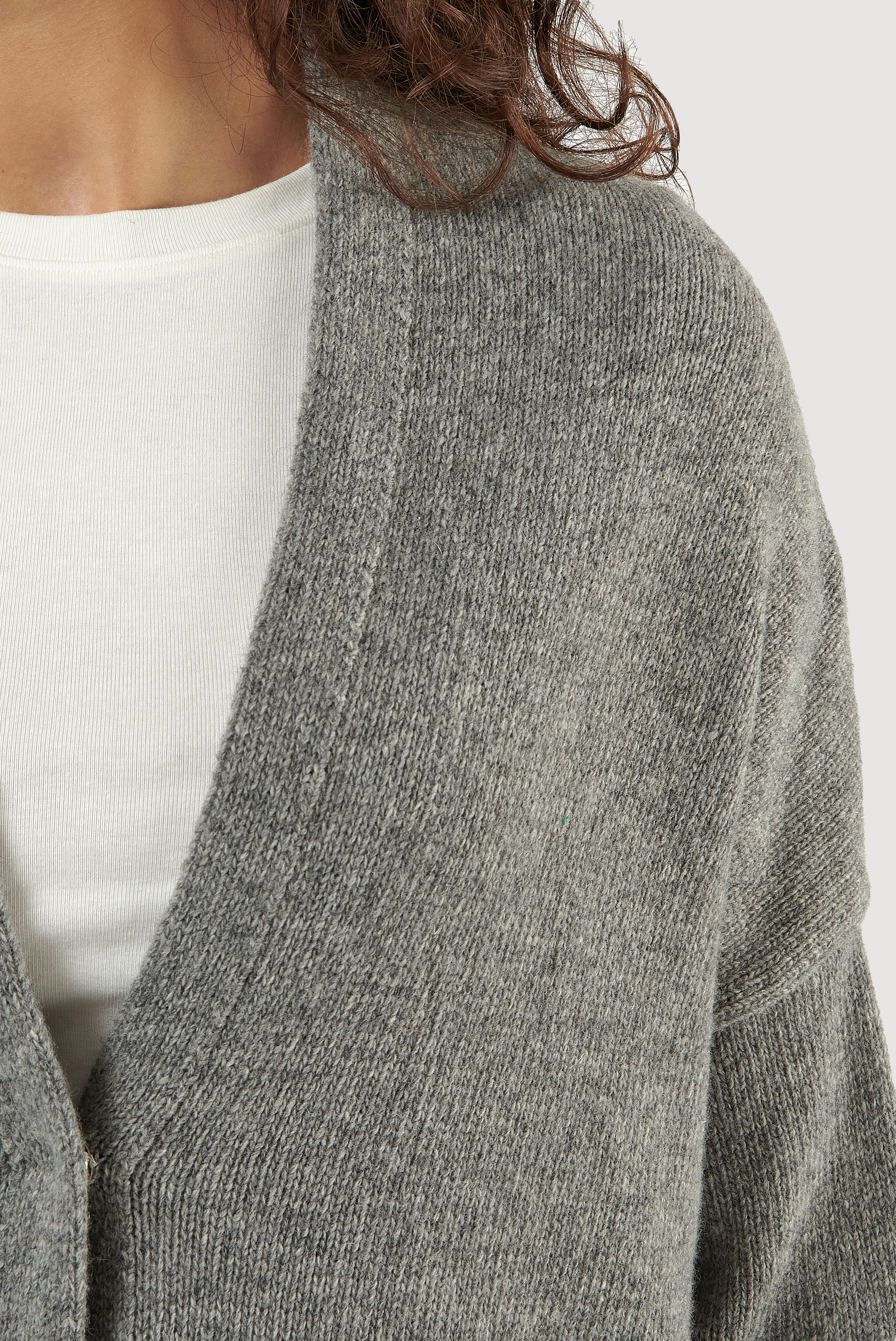 Lambswool Asymmetric Cardigan