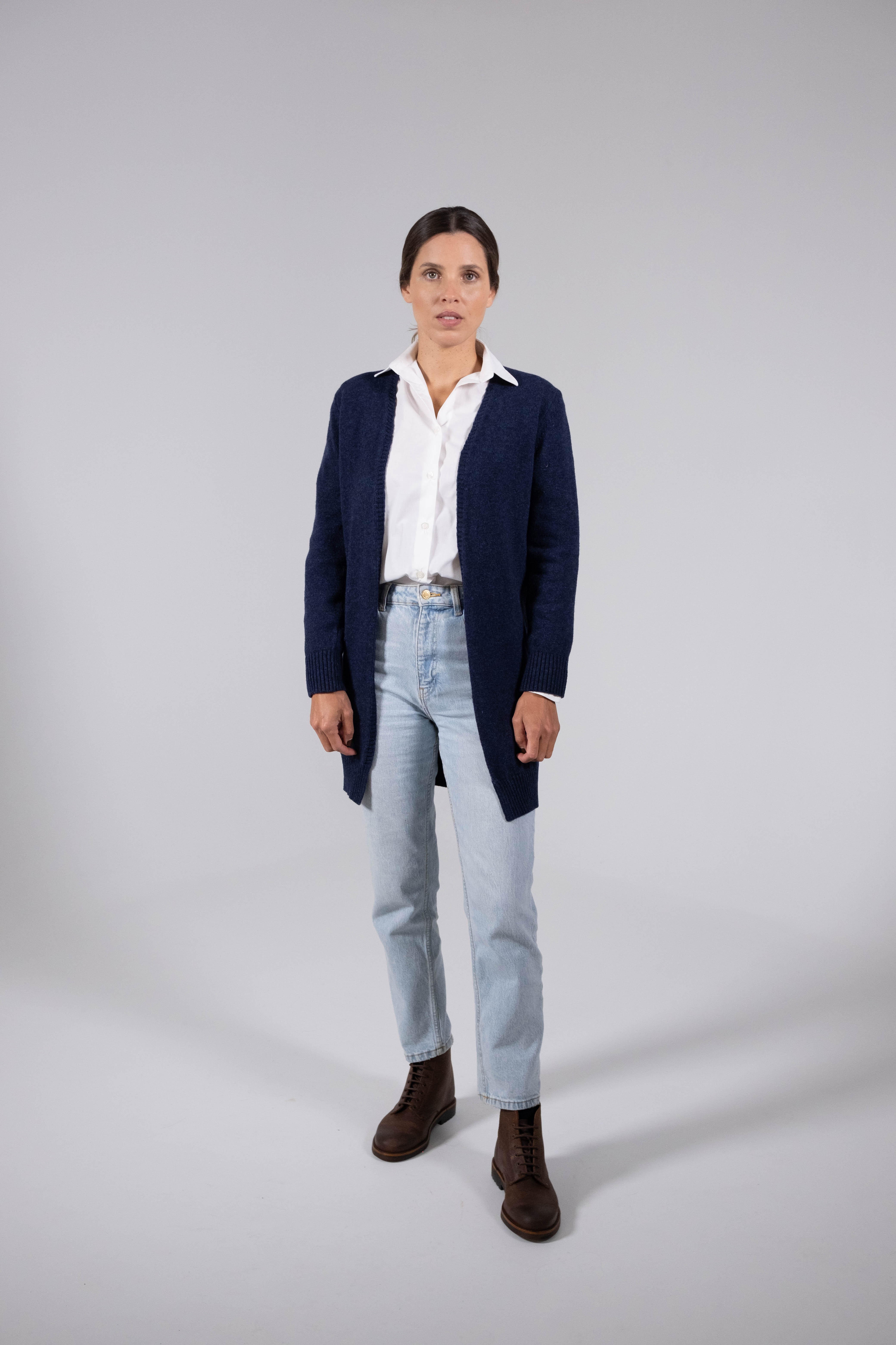 Lambswool Long Cardigan