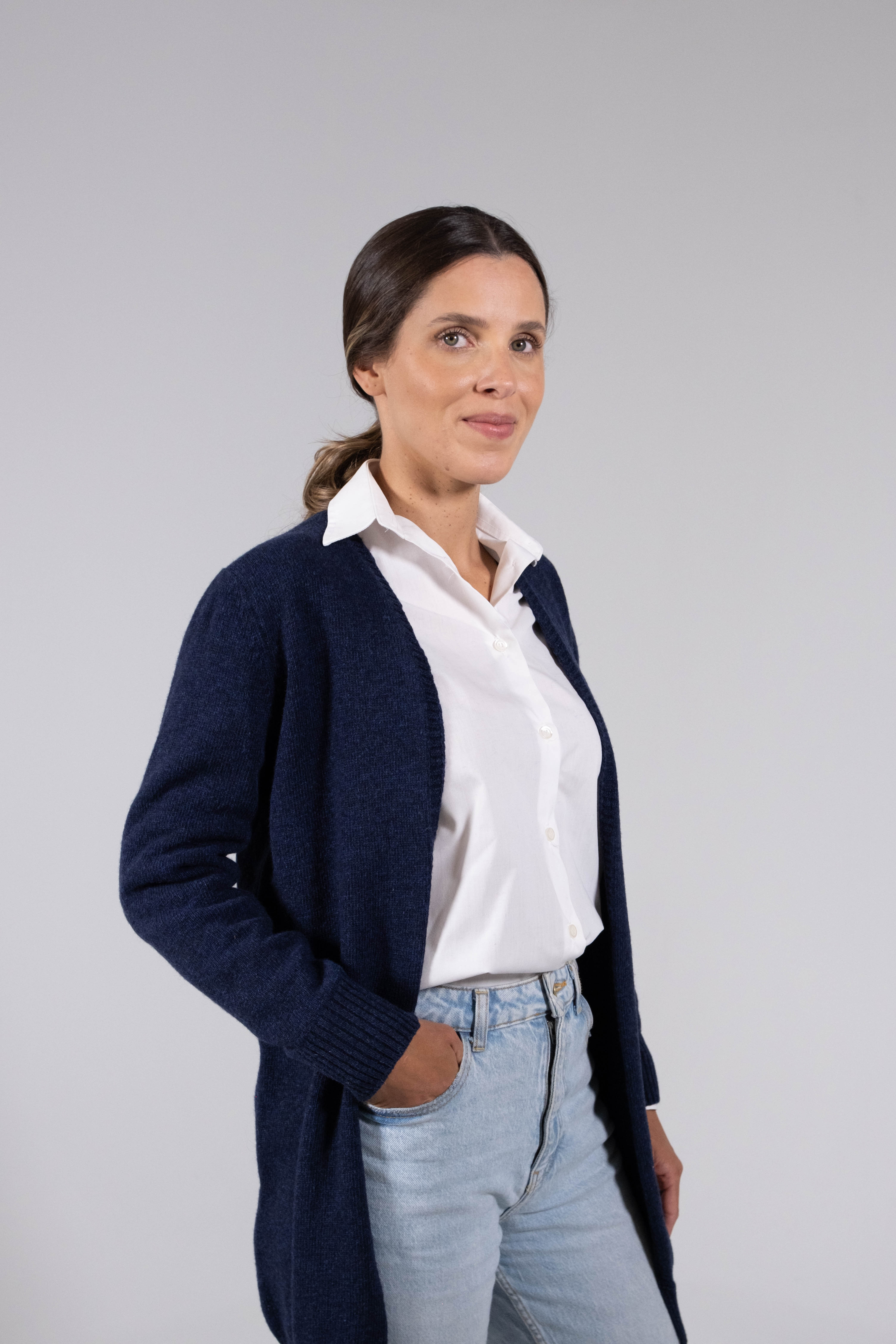 Lambswool Long Cardigan