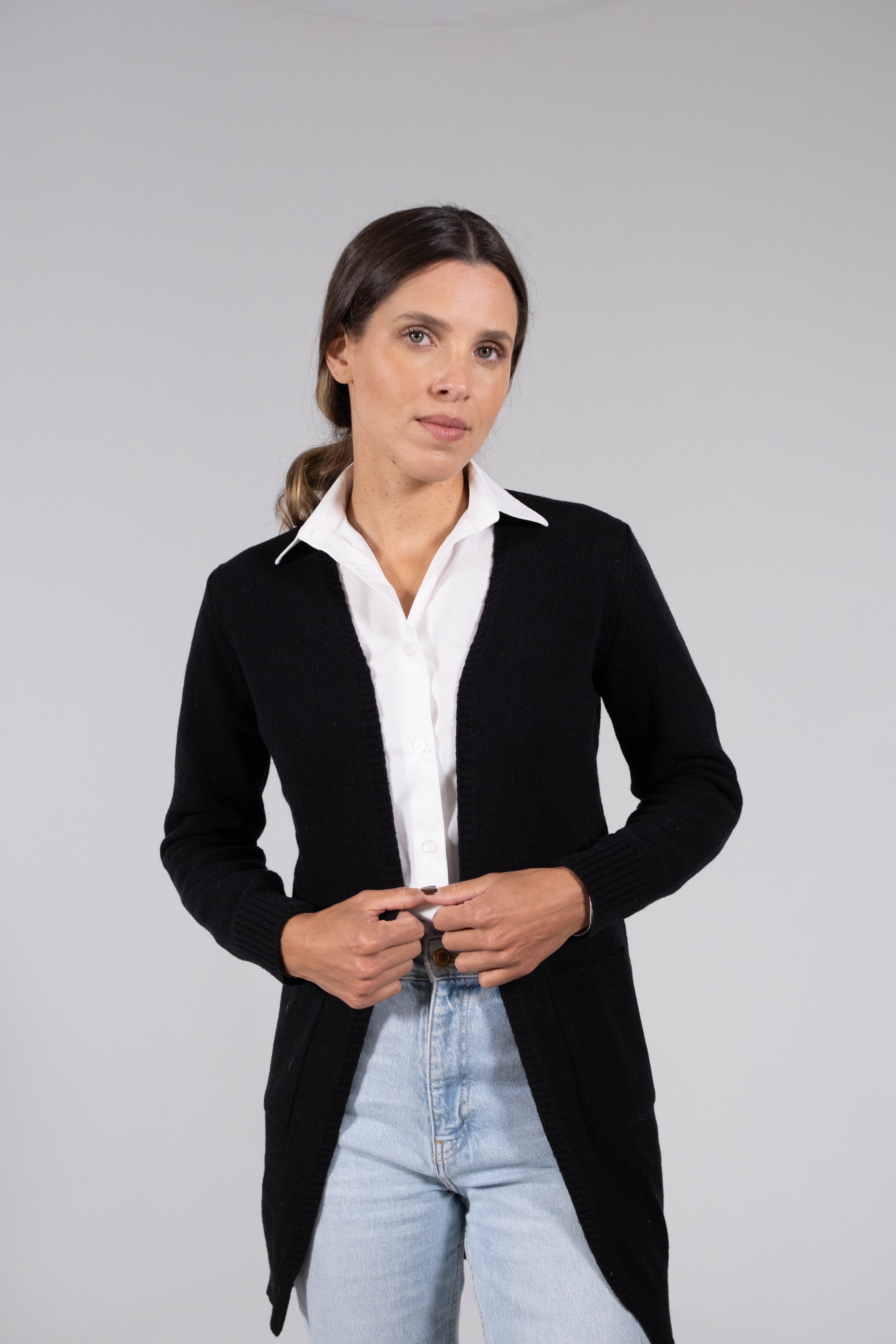 Lambswool Long Cardigan