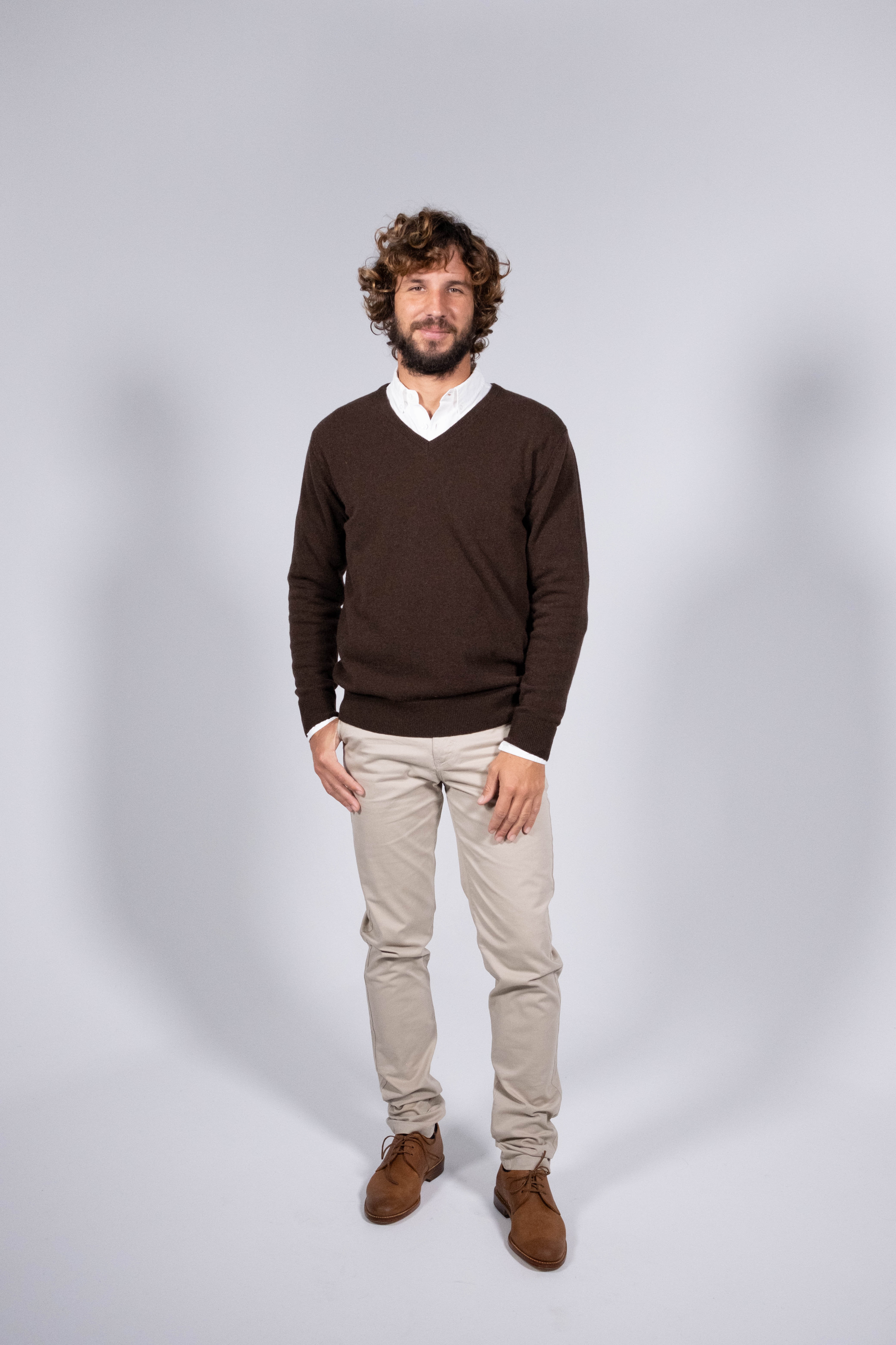 Classic Lambswool V-Neck Sweater