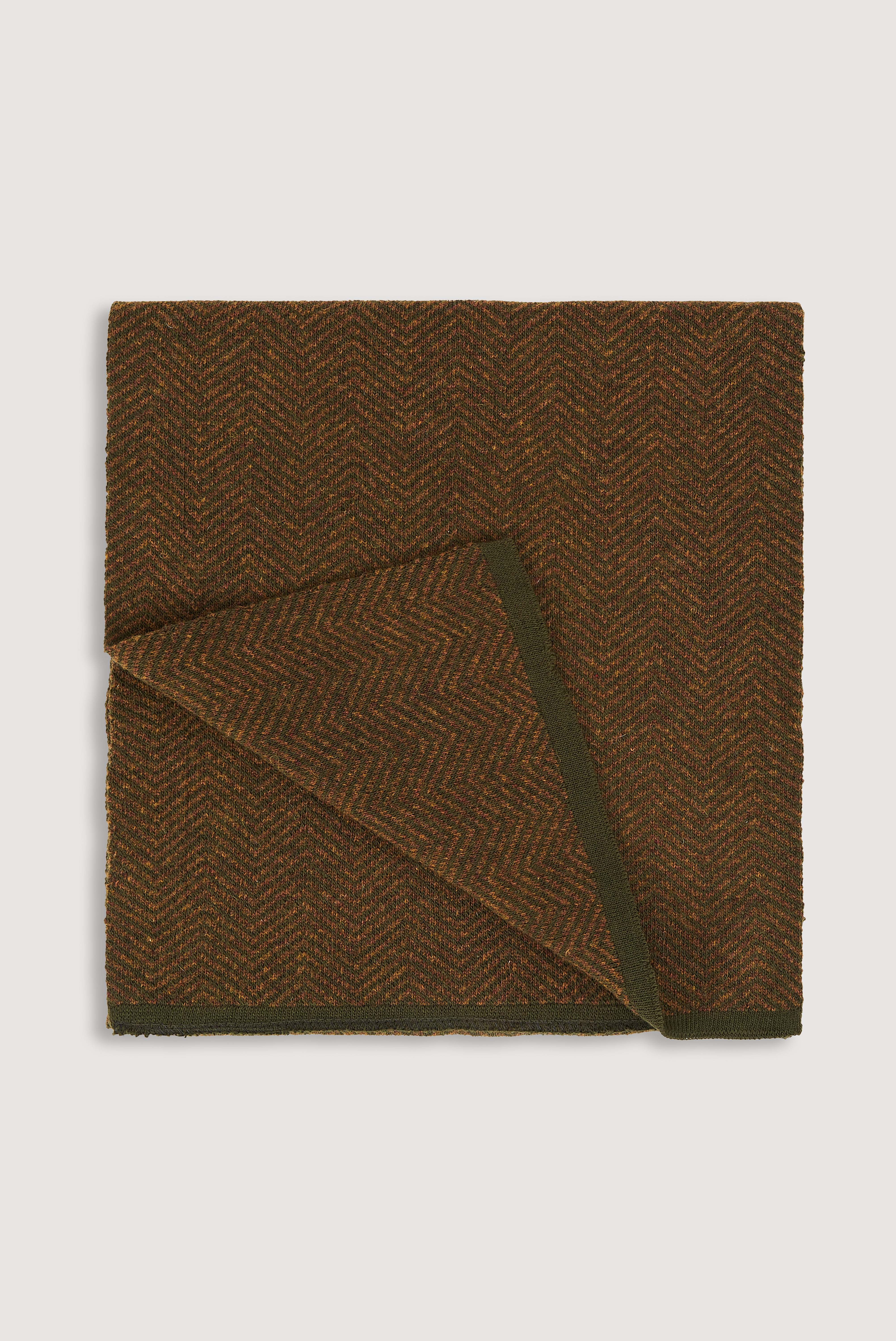 Lenço de lã em espinha de peixe