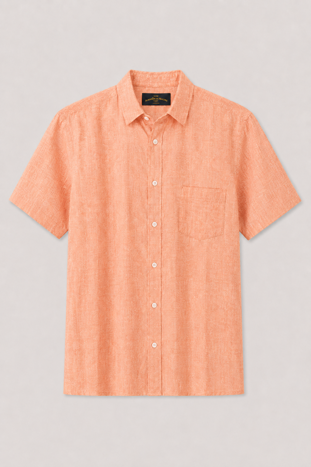 Camisa Linho Manga Curta